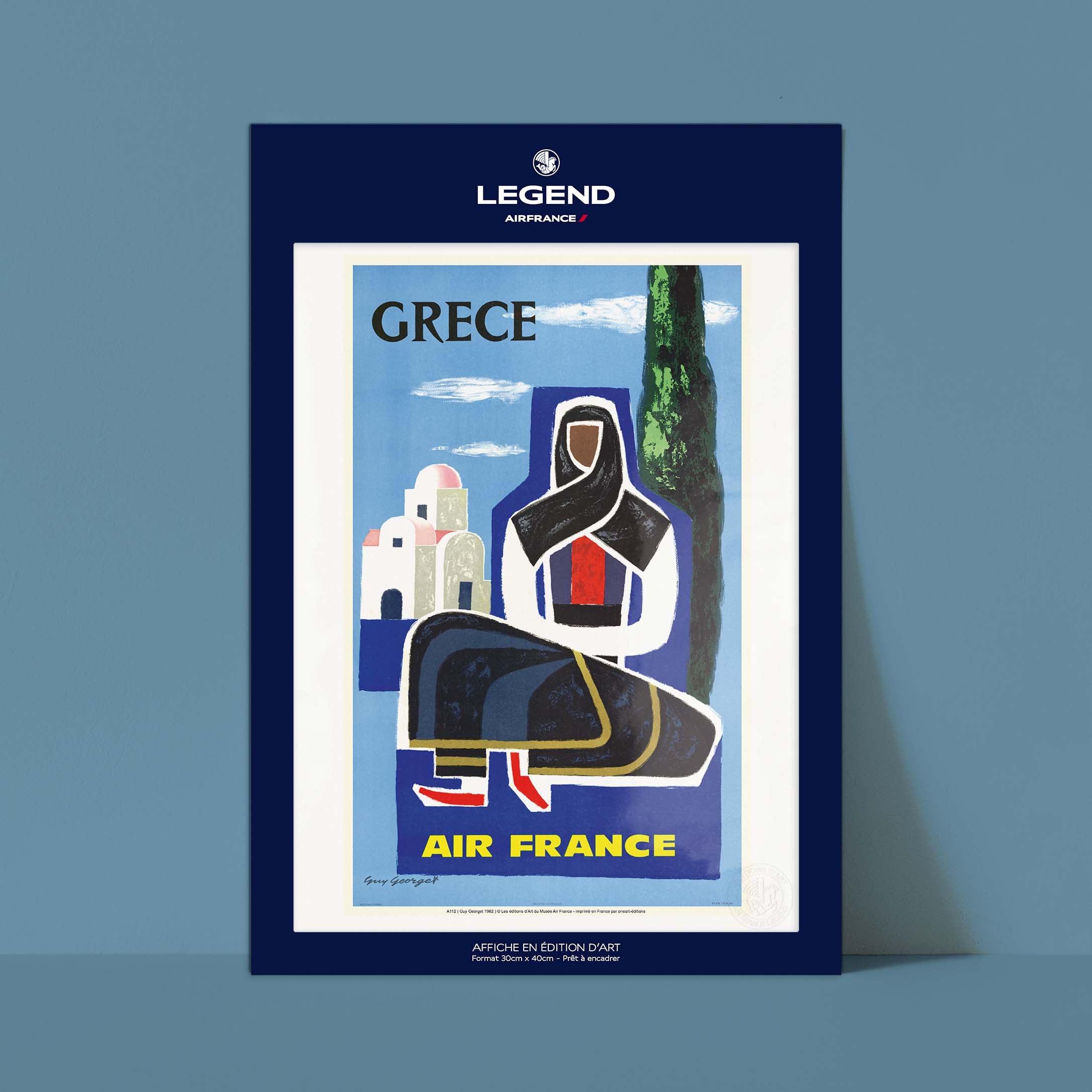 Affiche Air France - Grèce