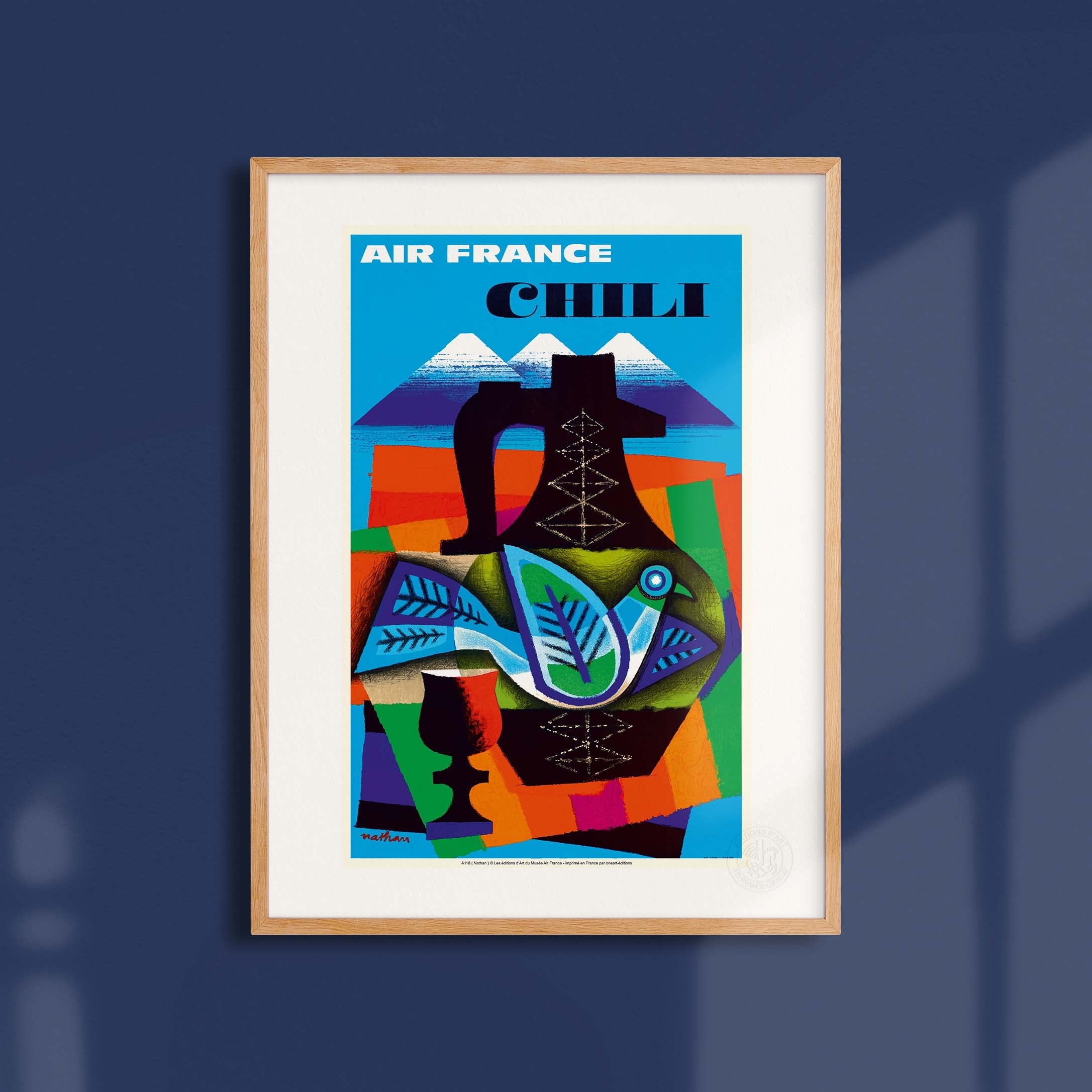 Affiche "Les Imparfaits" Air France - Chili