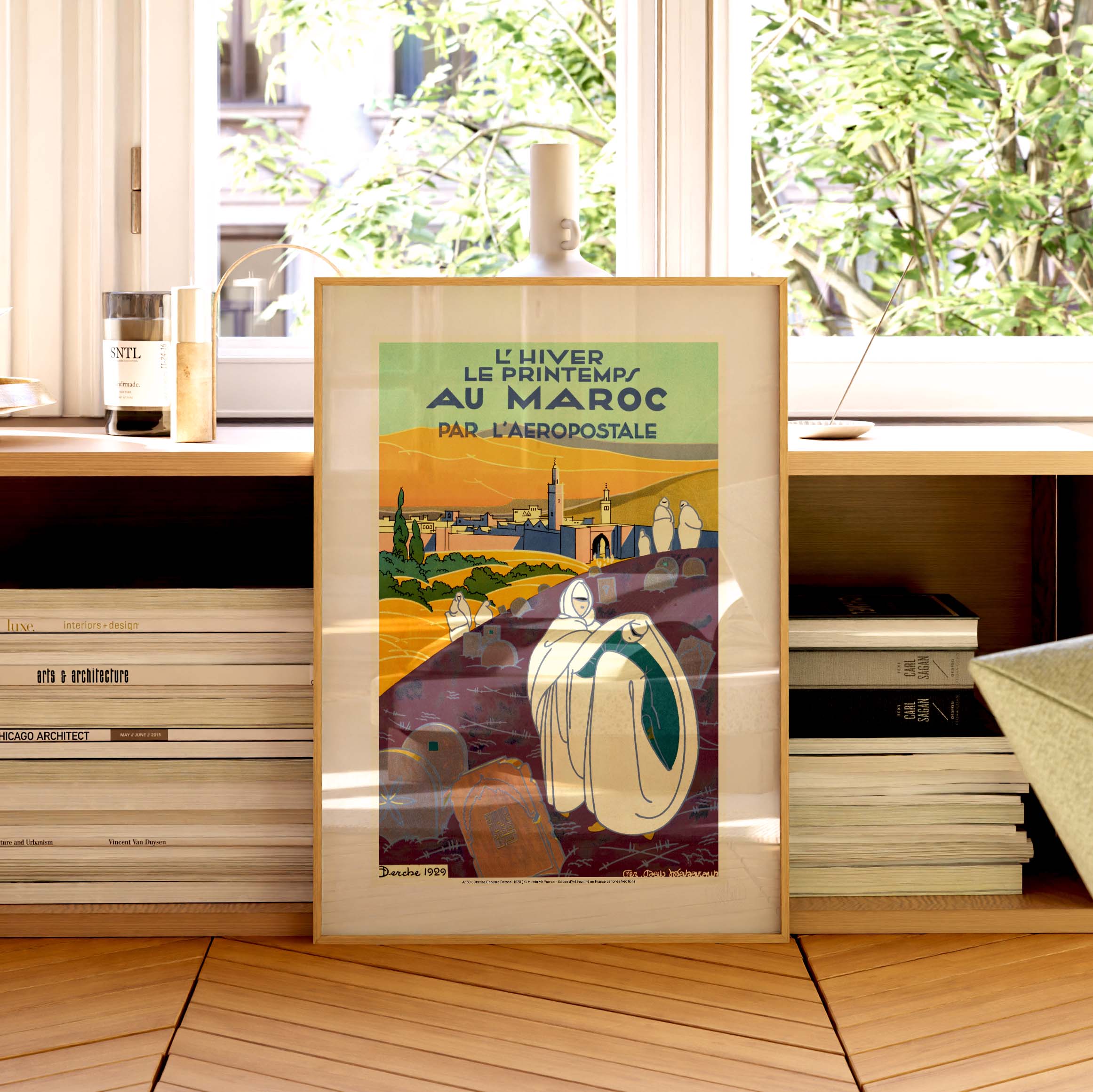 Affiche "Les Imparfaits" Air France - L’hiver le printemps au Maroc