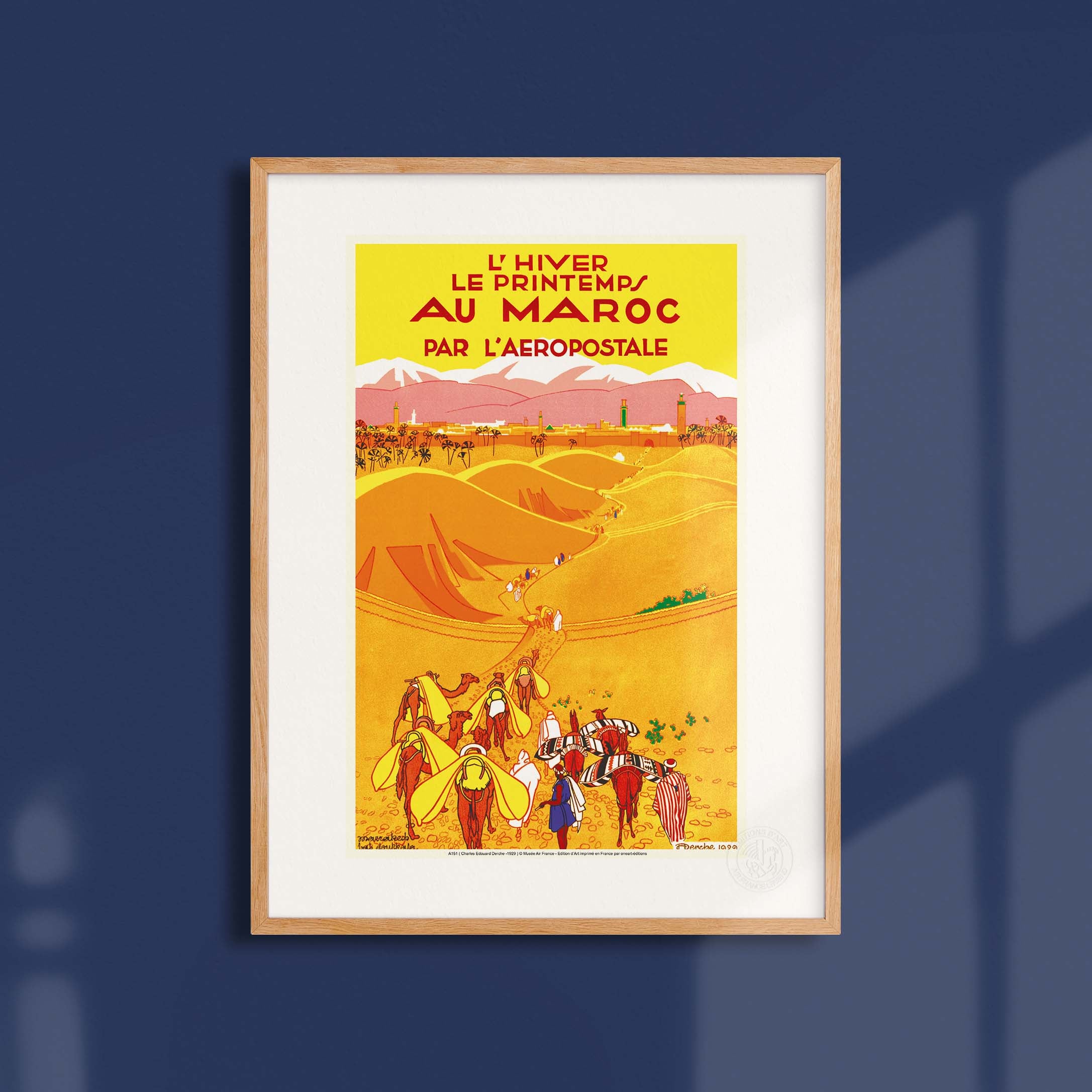 Affiche Air France - L’hiver le printemps au Maroc