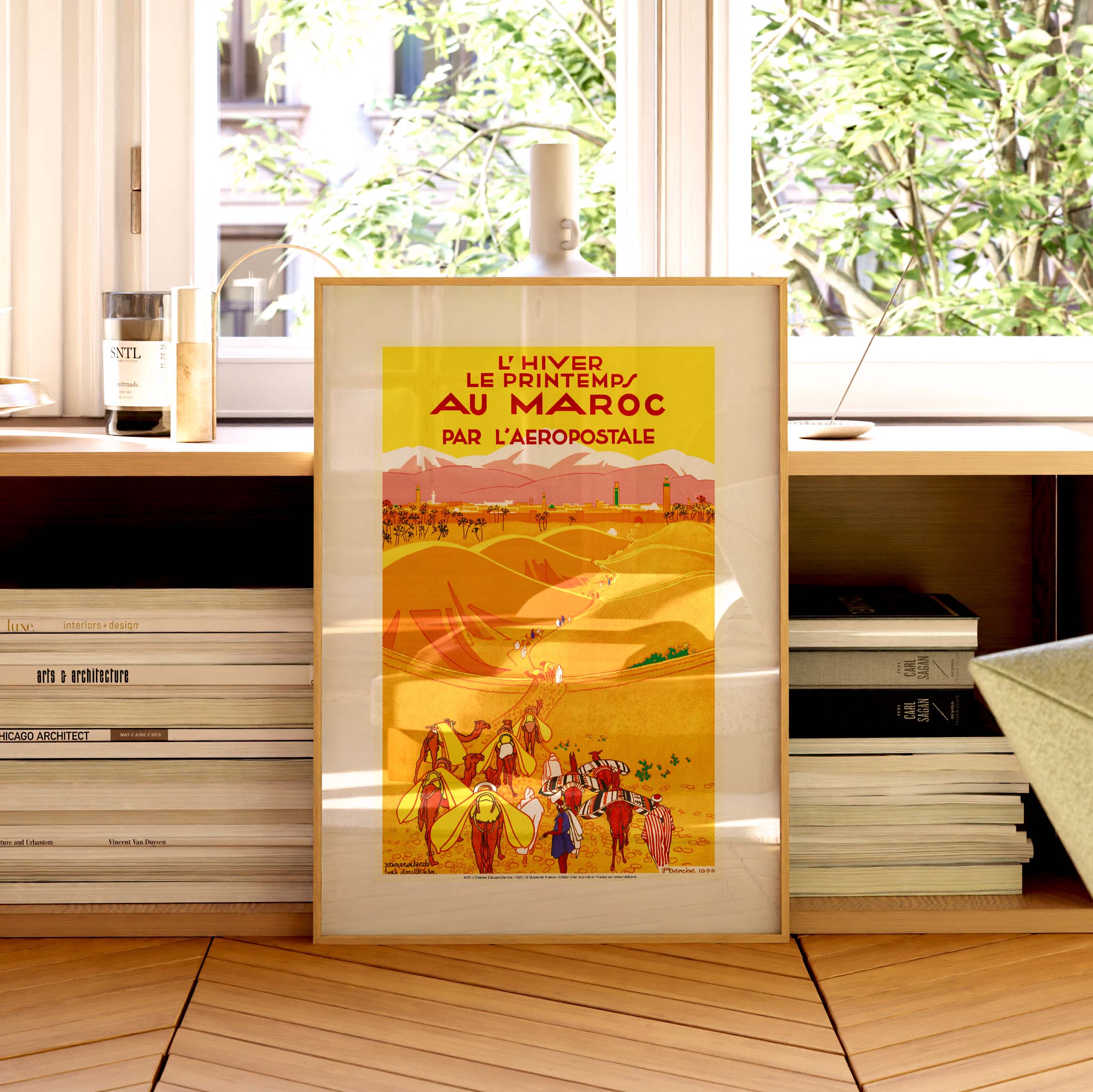 Affiche Air France - L’hiver le printemps au Maroc