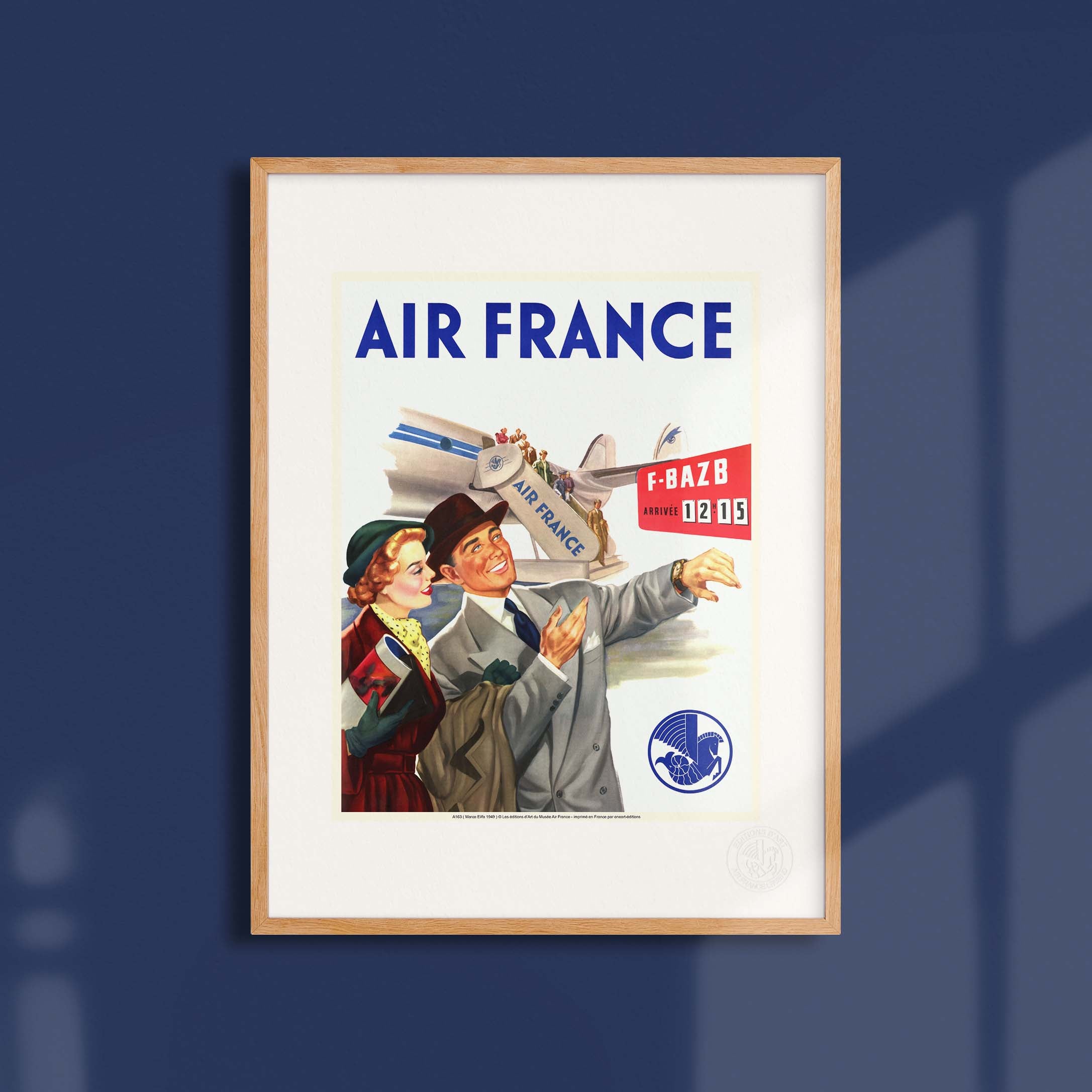 Affiche Air France - Pannonceau Horaire