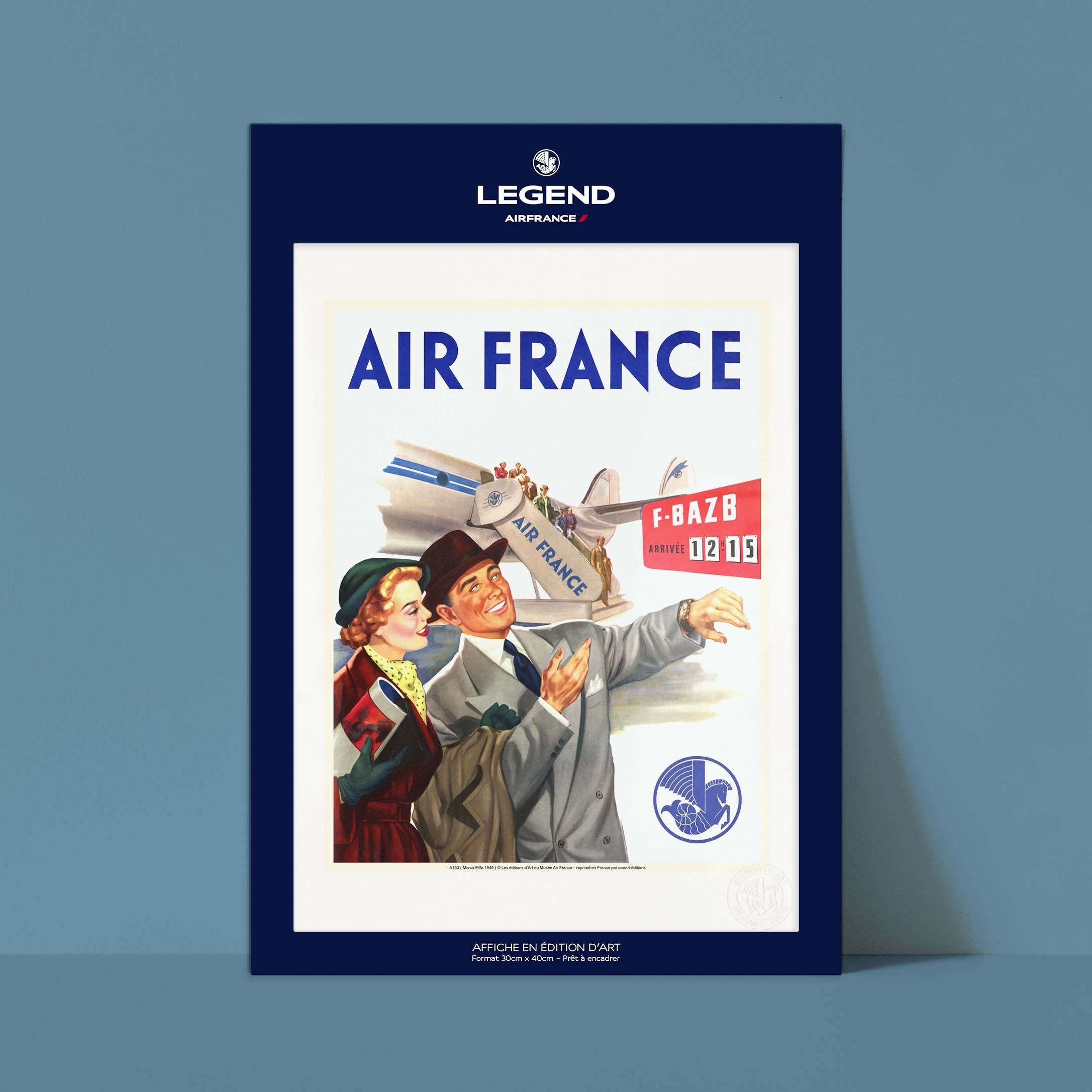 Affiche Air France - Pannonceau Horaire