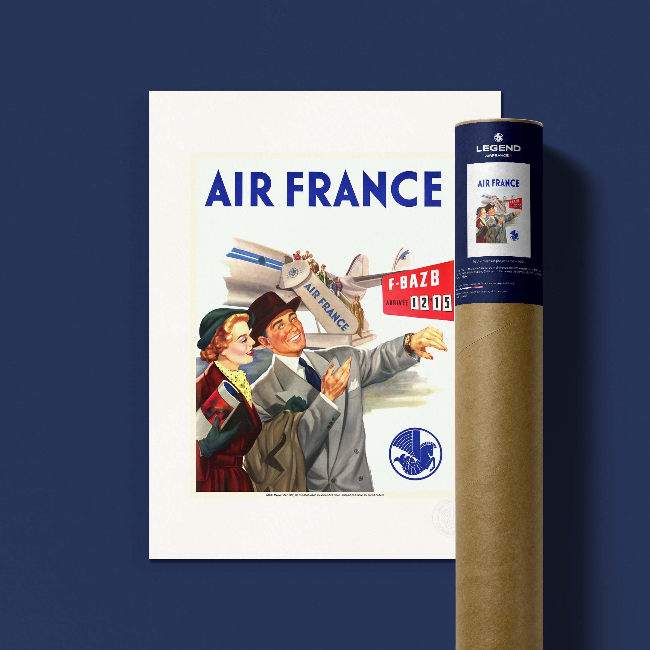 Affiche Air France - Pannonceau Horaire