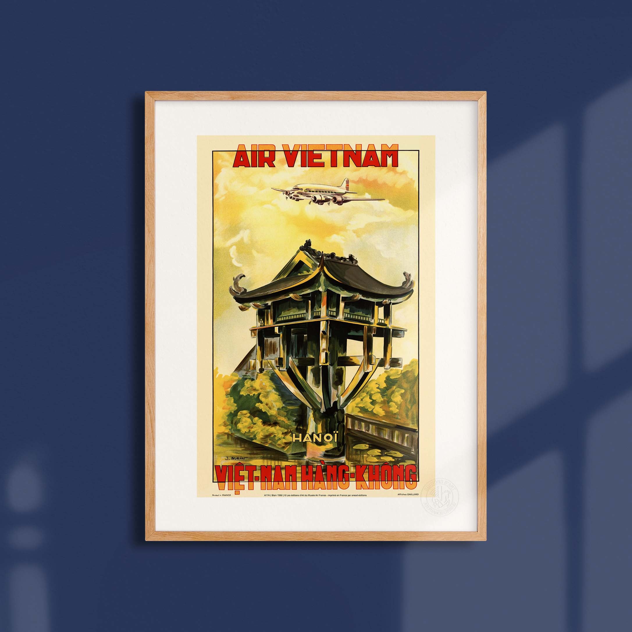 Affiche Air France - Hanoï