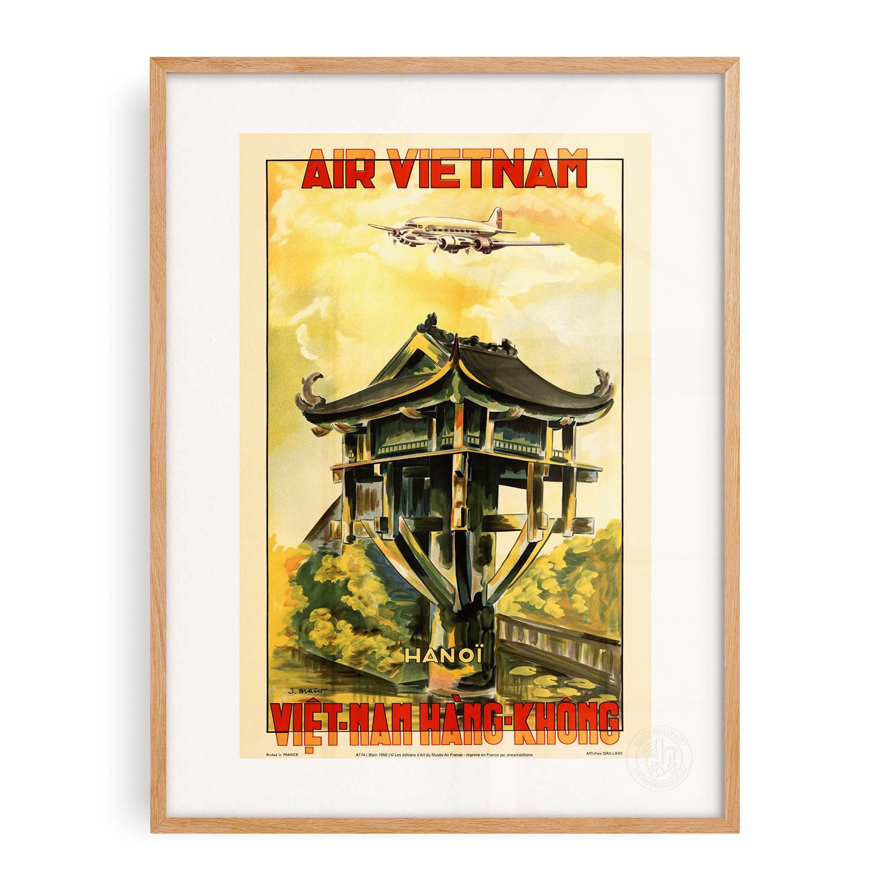 Affiche Air France - Hanoï