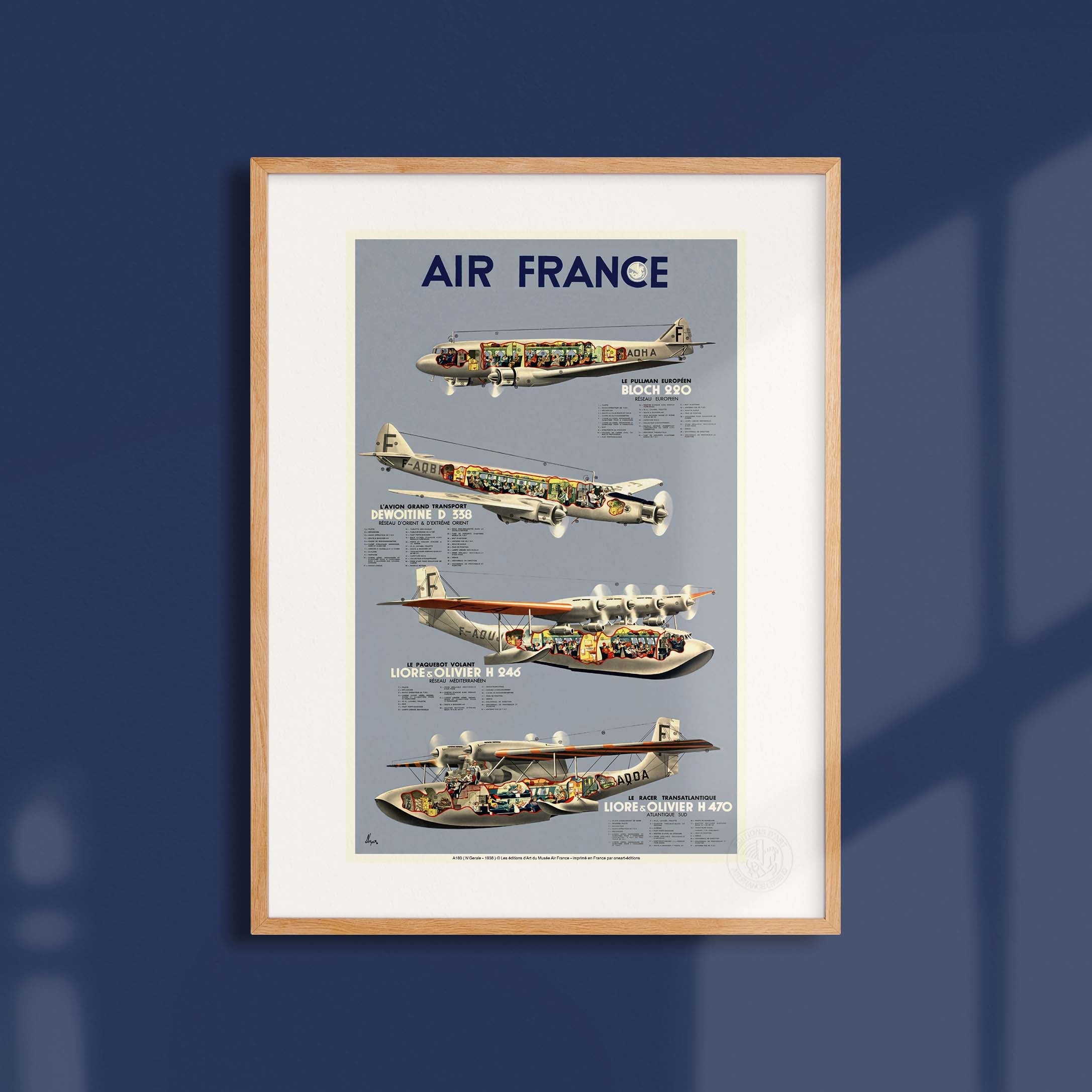Affiche "Les Imparfaits" Air France - Flotte époque