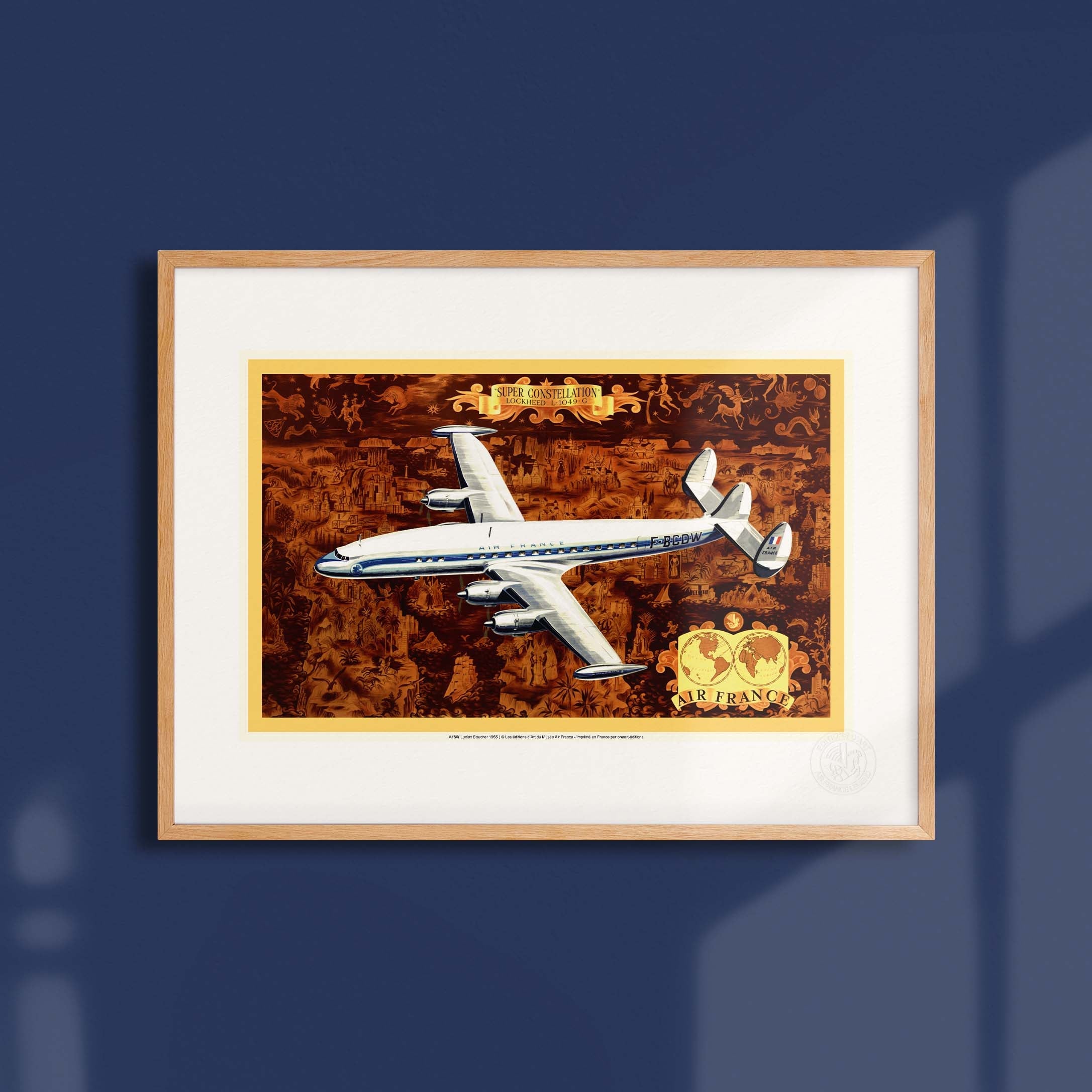 Affiche "Les Imparfaits" Air France - Super Constellation