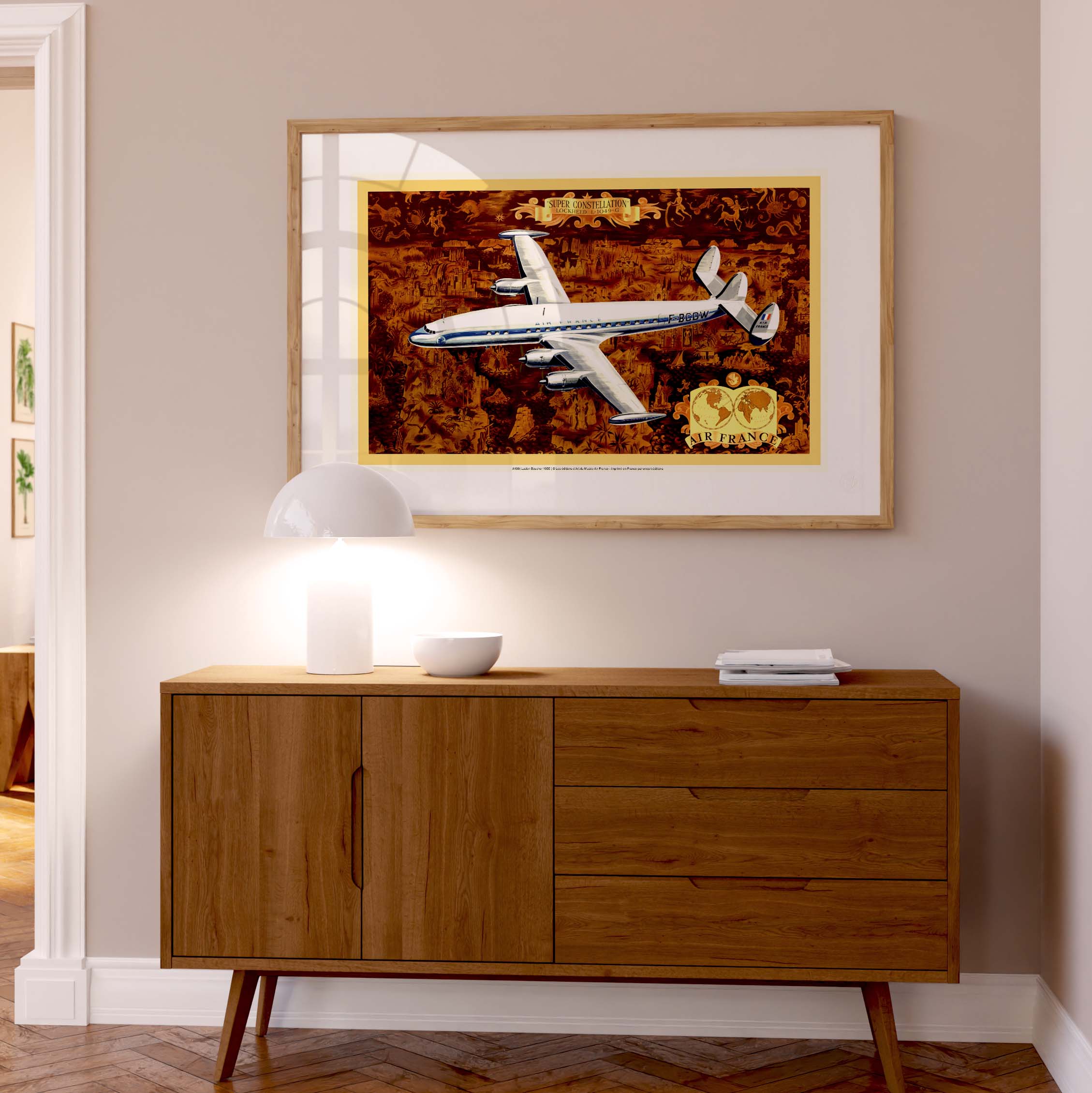 Affiche "Les Imparfaits" Air France - Super Constellation