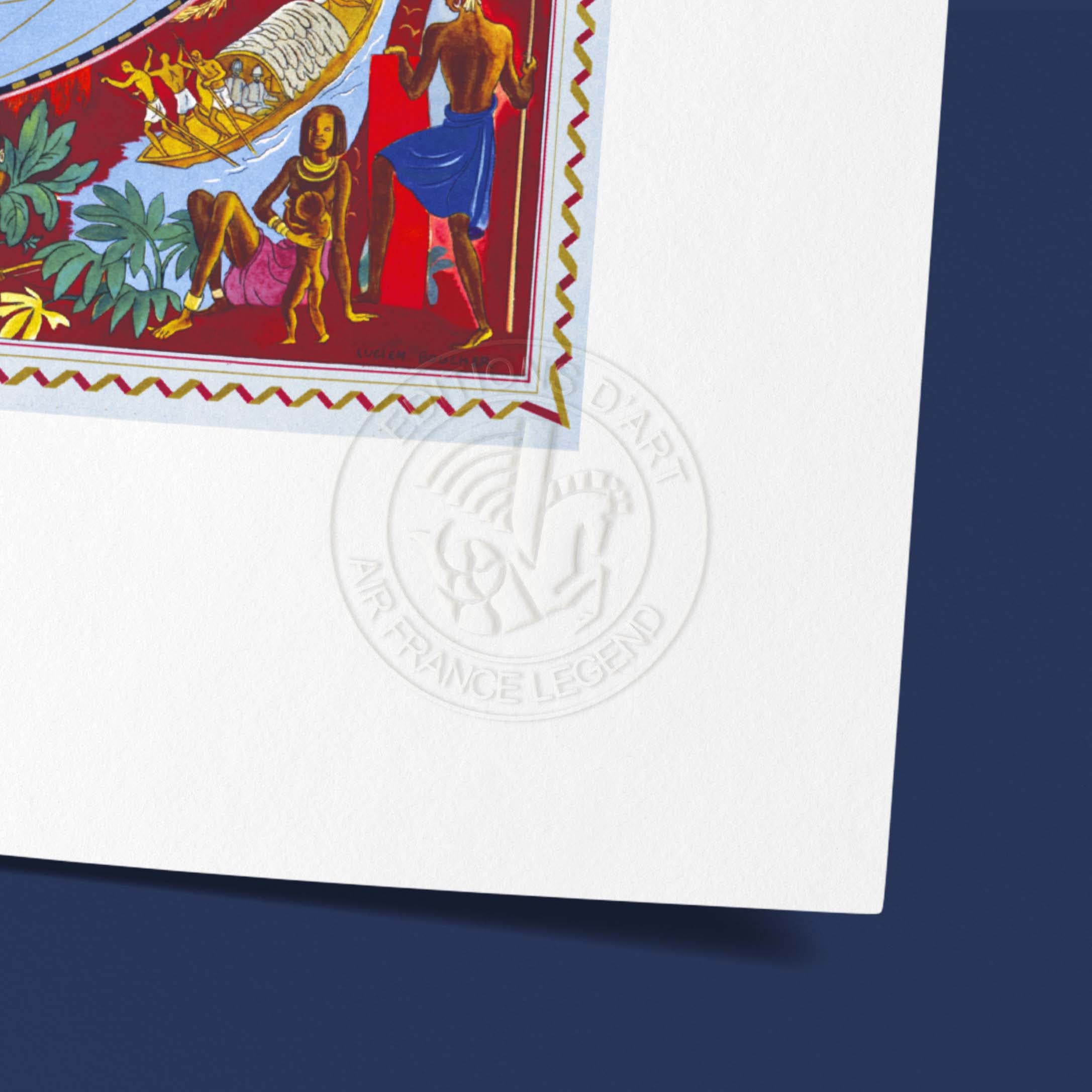 Affiche "Les Imparfaits" Air France - MAPPEMONDE Sur les ailes d'Air France