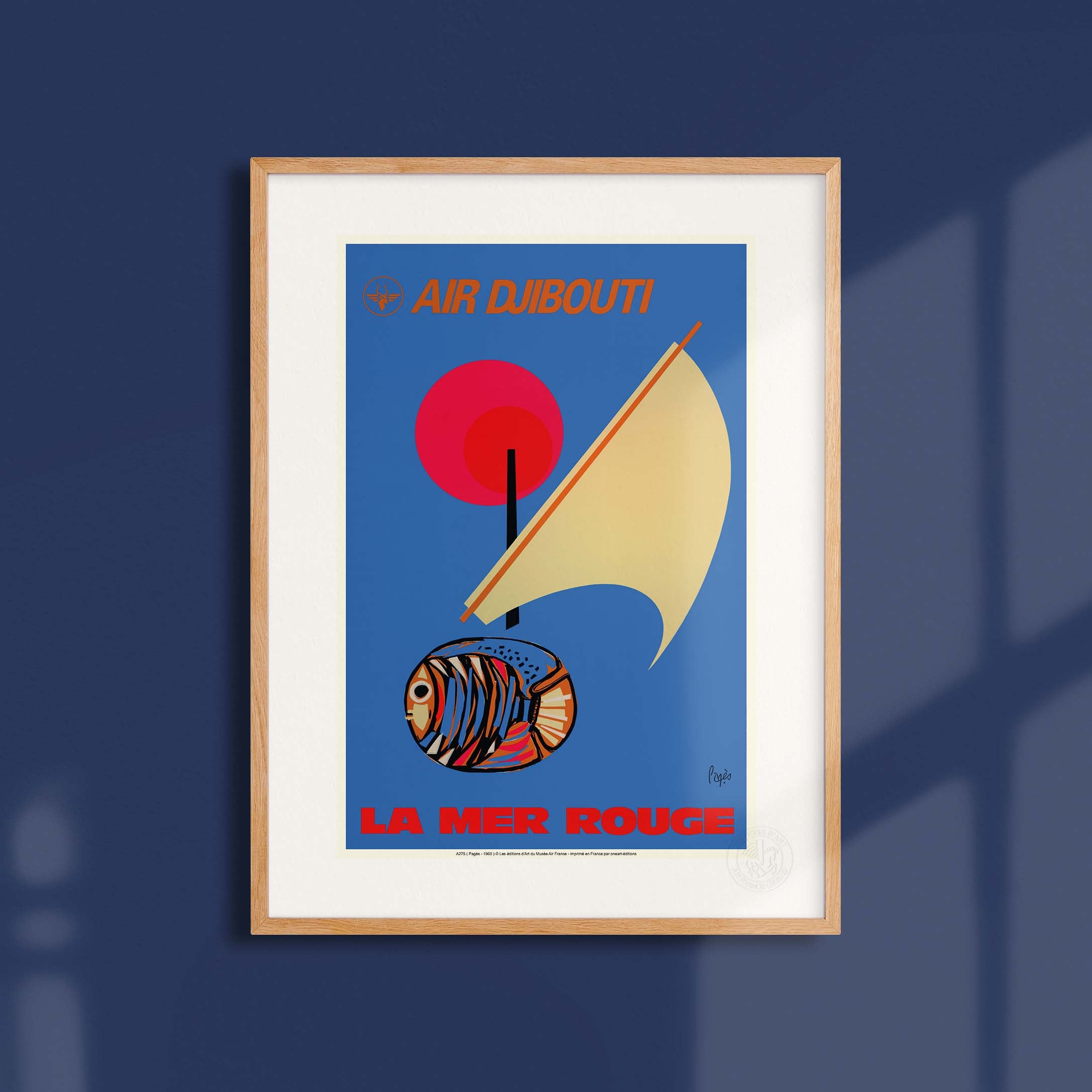 Affiche Air France - La Mer rouge