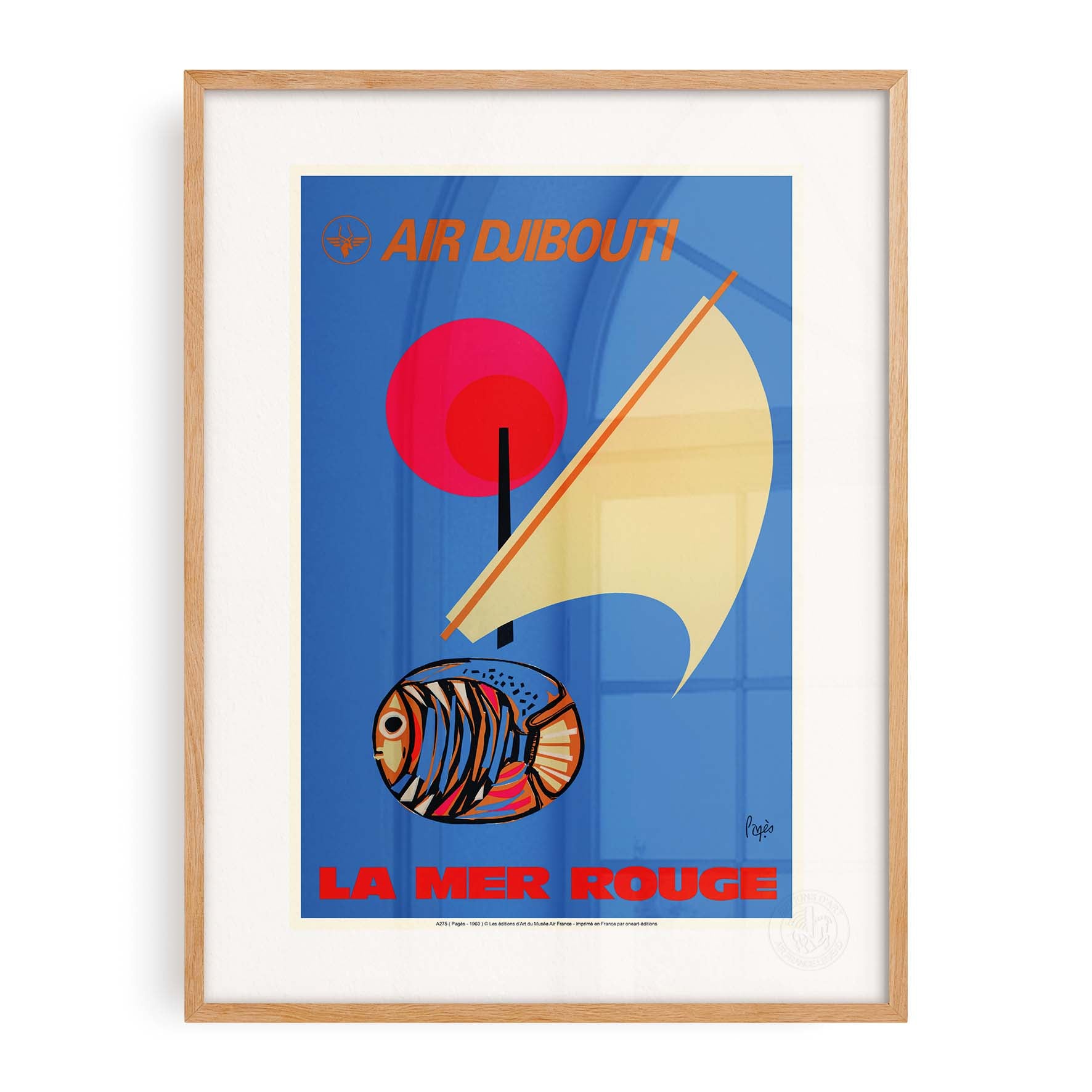 Affiche Air France - La Mer rouge