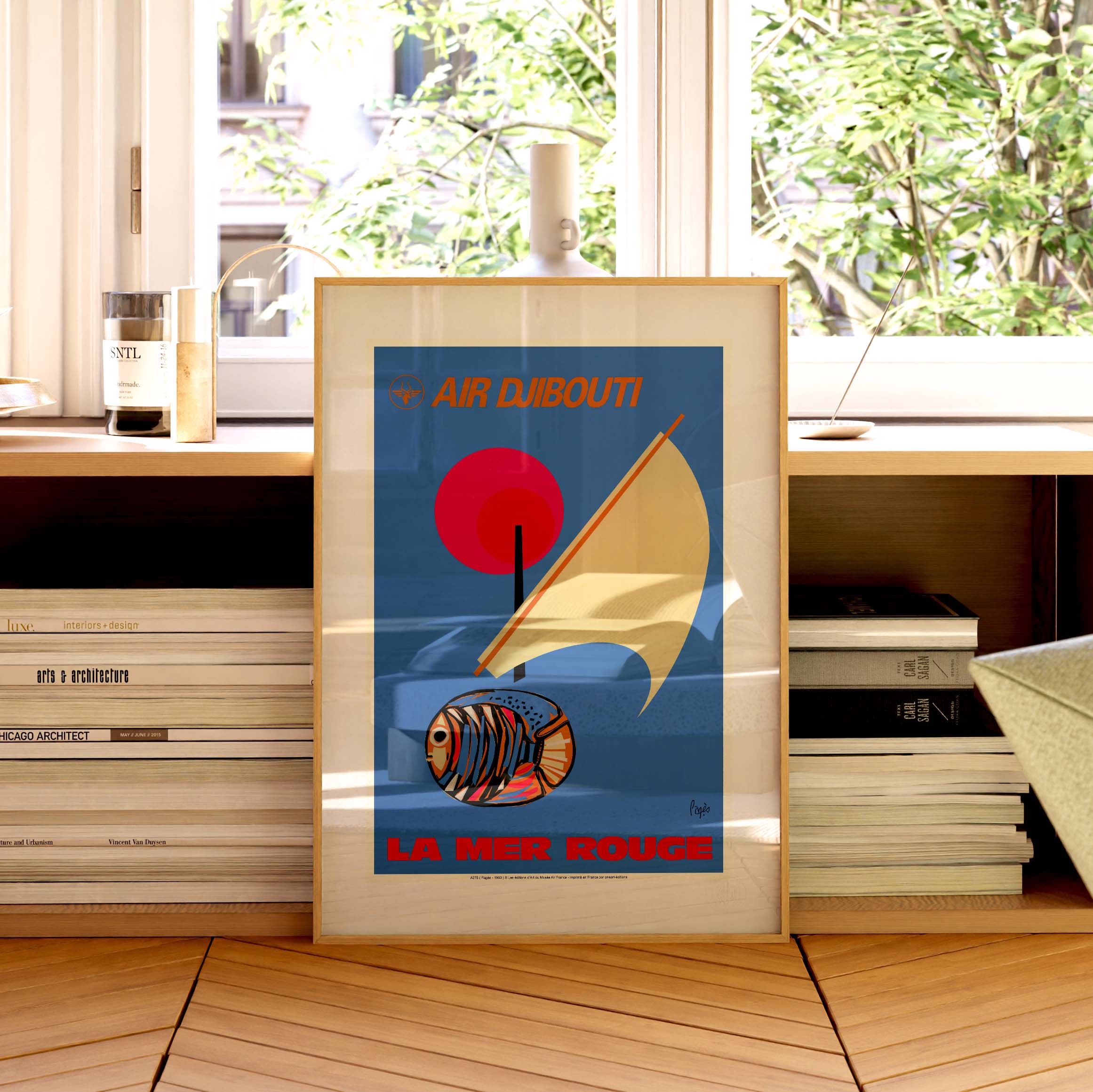 Affiche Air France - La Mer rouge