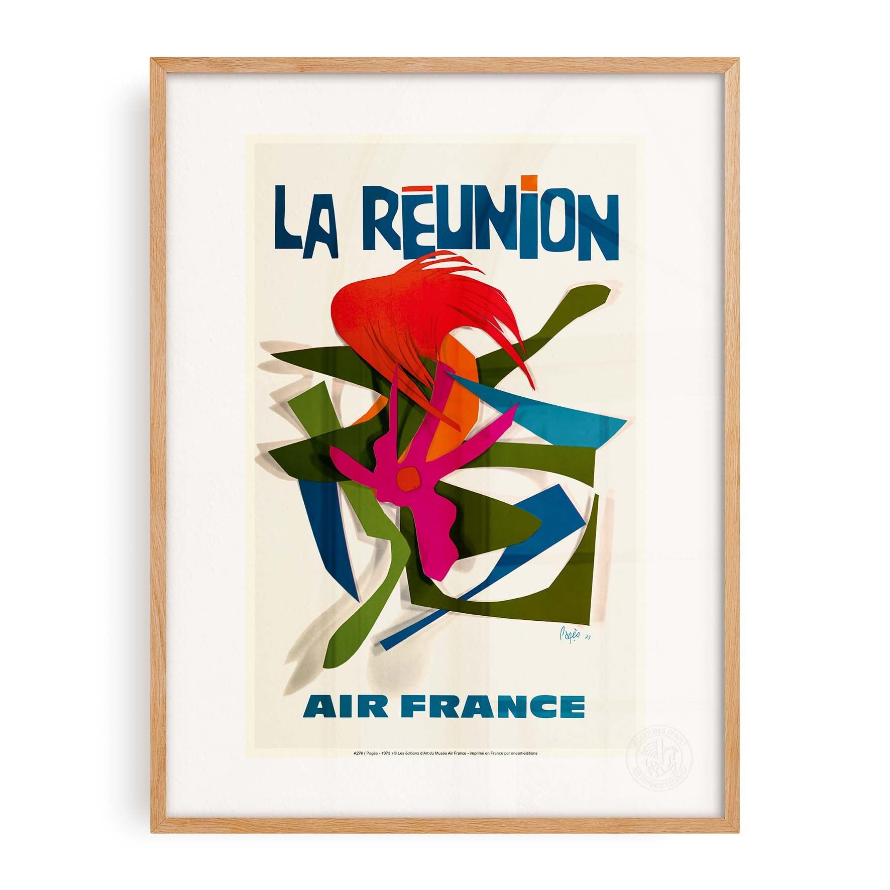 Affiche "Les Imparfaits" Air France - La Réunion