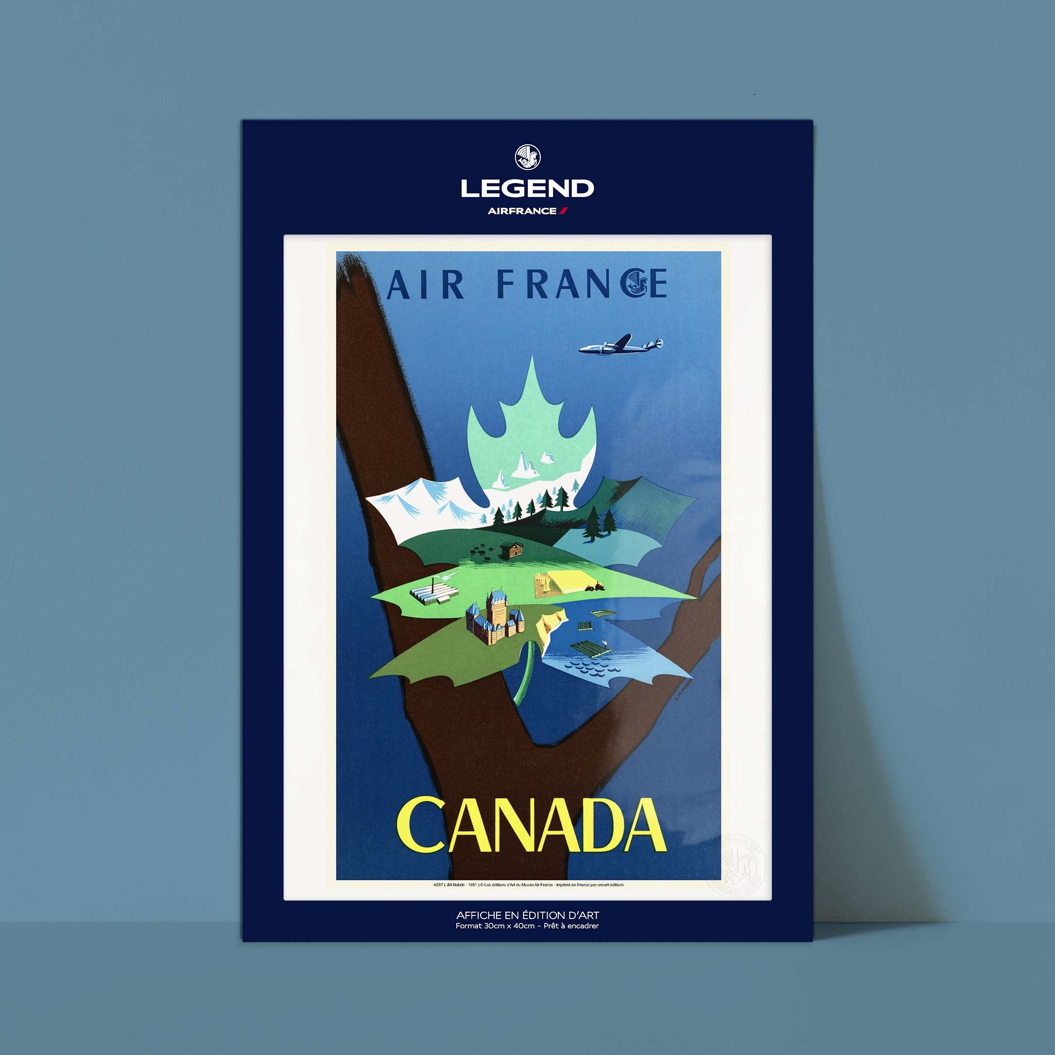 Affiche Air France - Canada