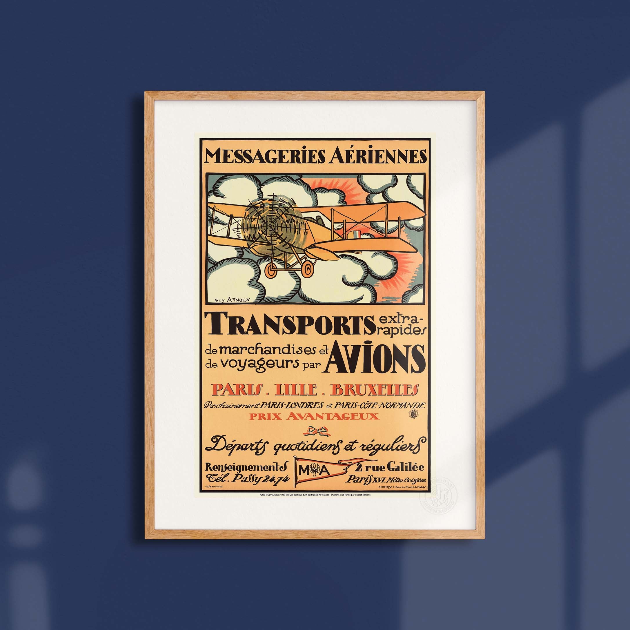 Affiche Air France - Messageries Aériennes