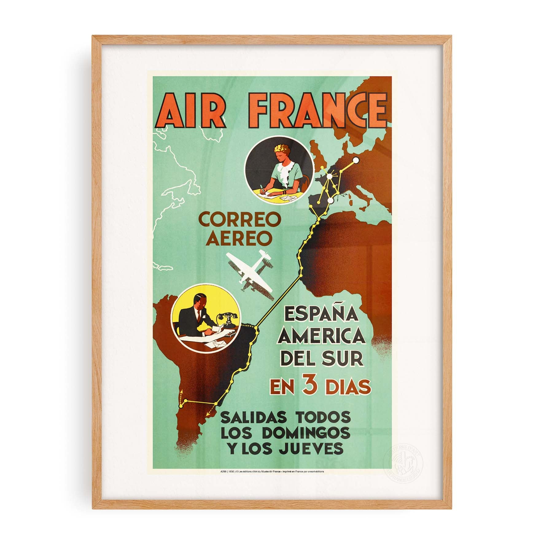 Locandina Air France - Air France / Spagna America in 3 giorni