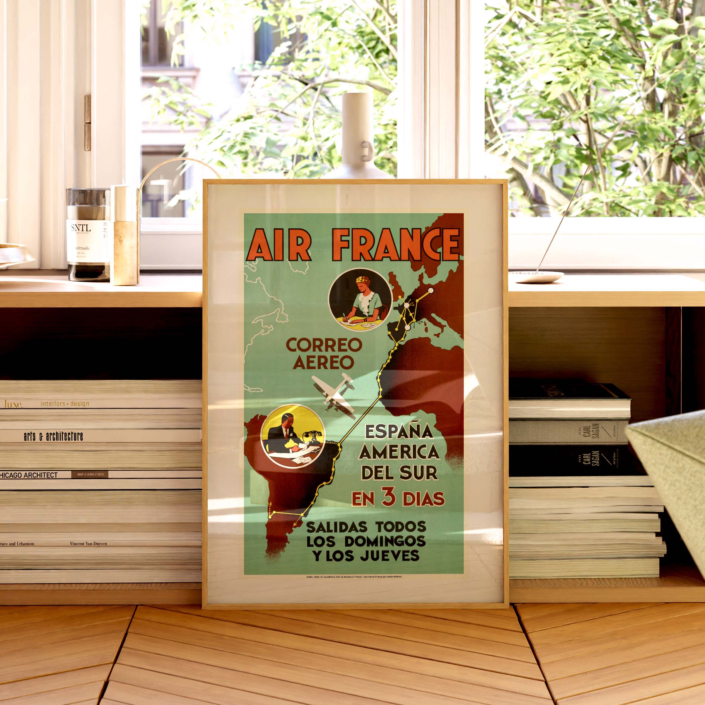 Locandina Air France - Air France / Spagna America in 3 giorni