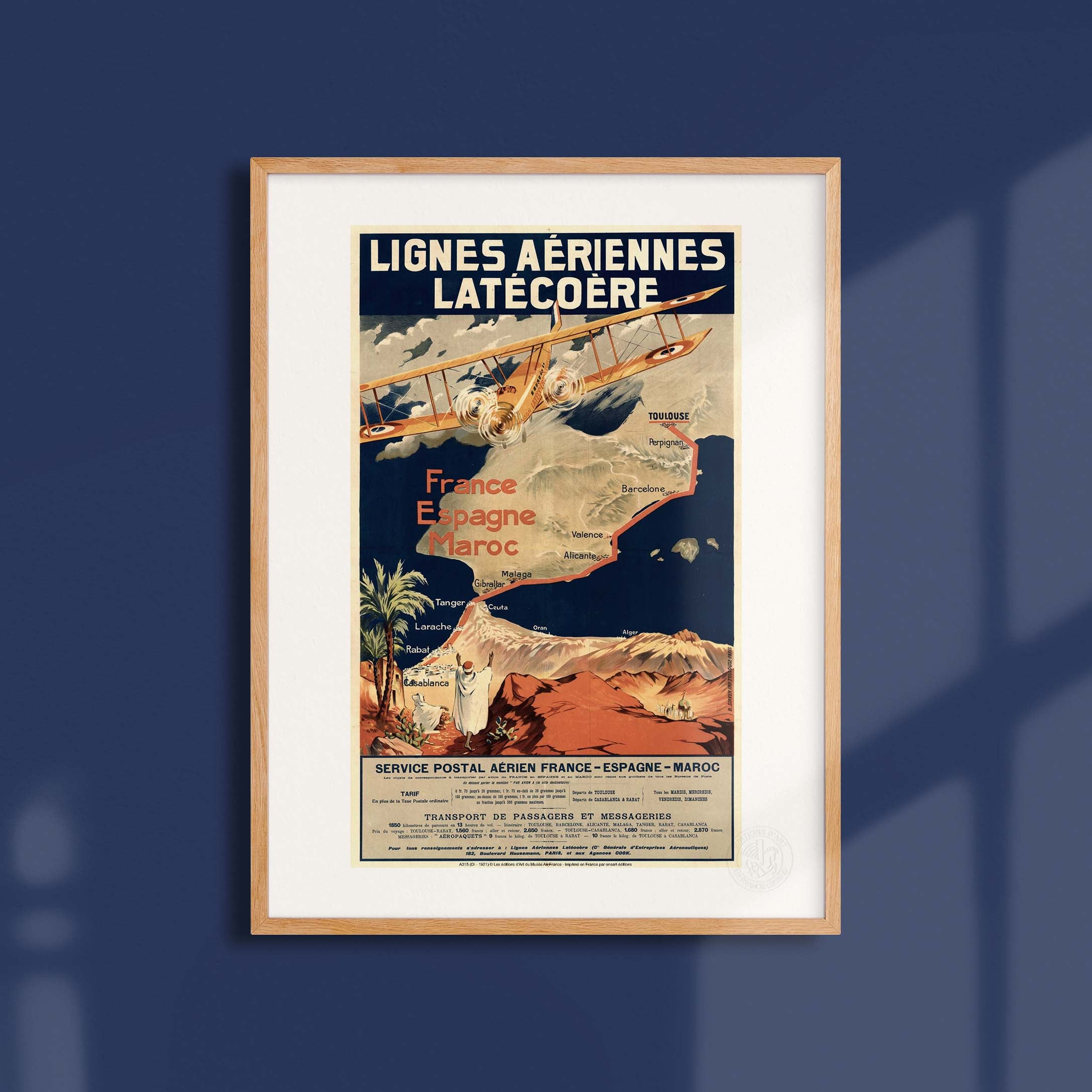 Air France poster - LATECOERE Poster 1921