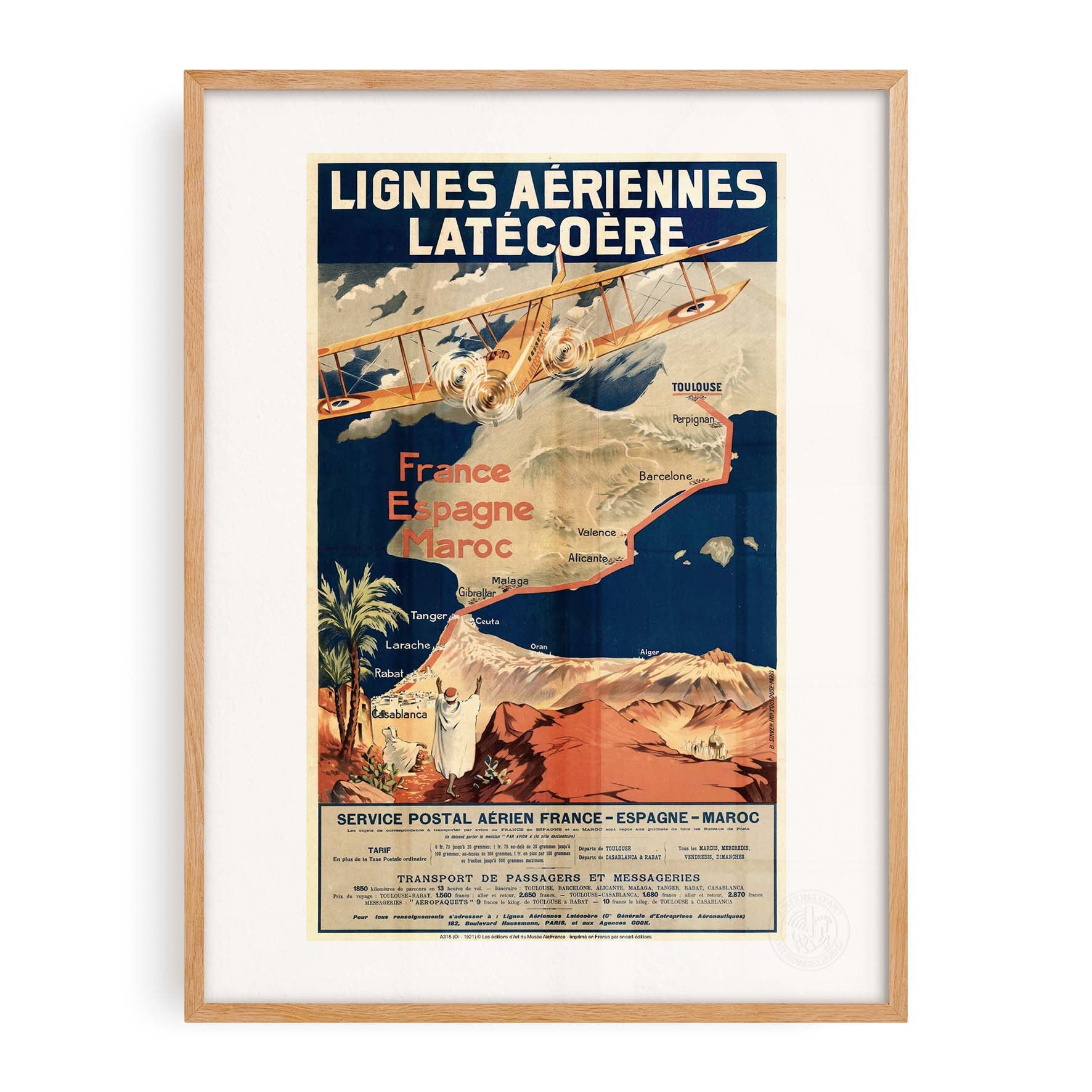 Air France poster - LATECOERE Poster 1921