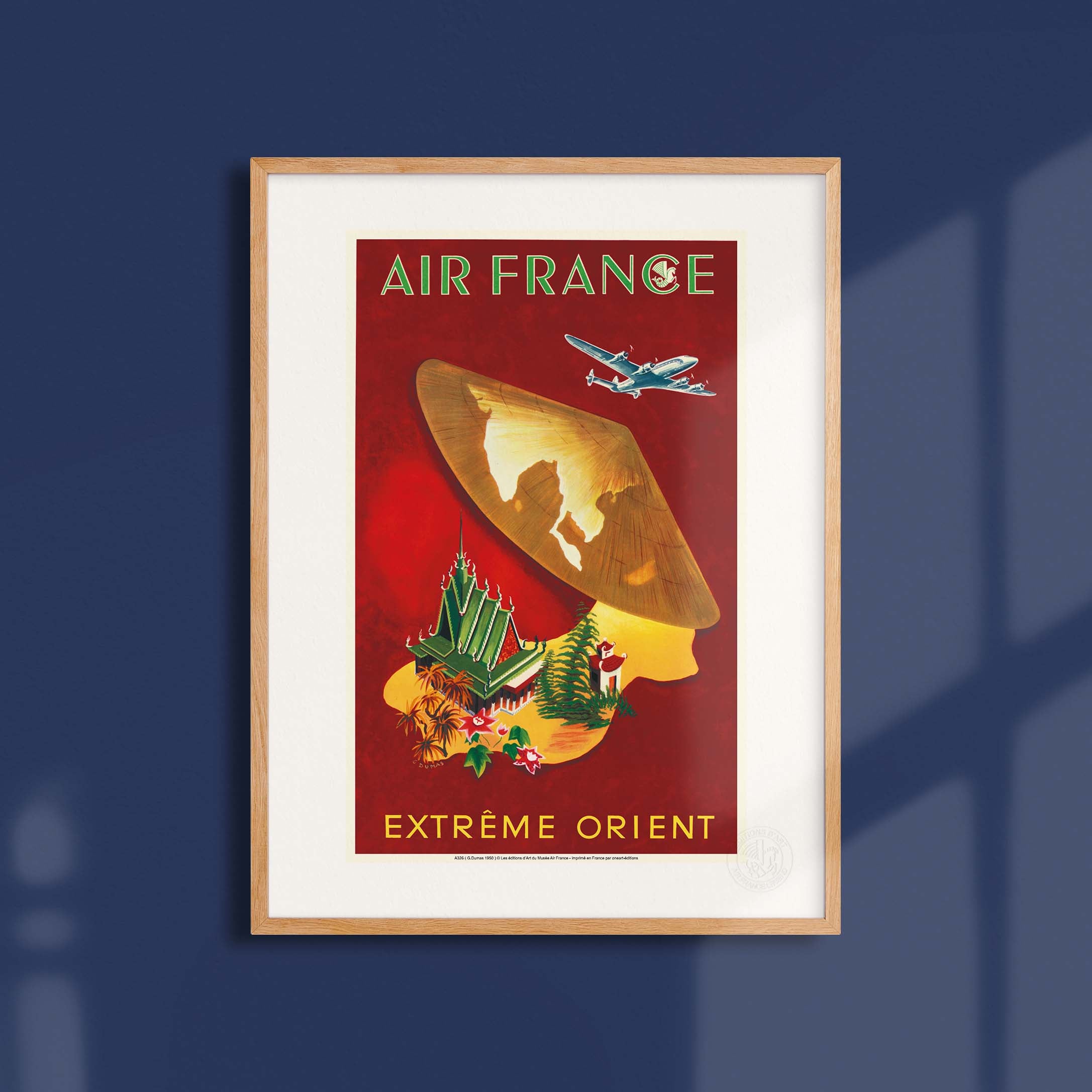 Locandina Air France - Estremo Oriente