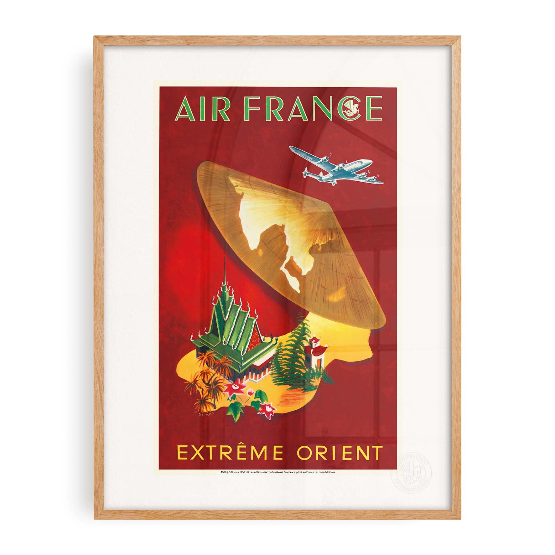 Locandina Air France - Estremo Oriente