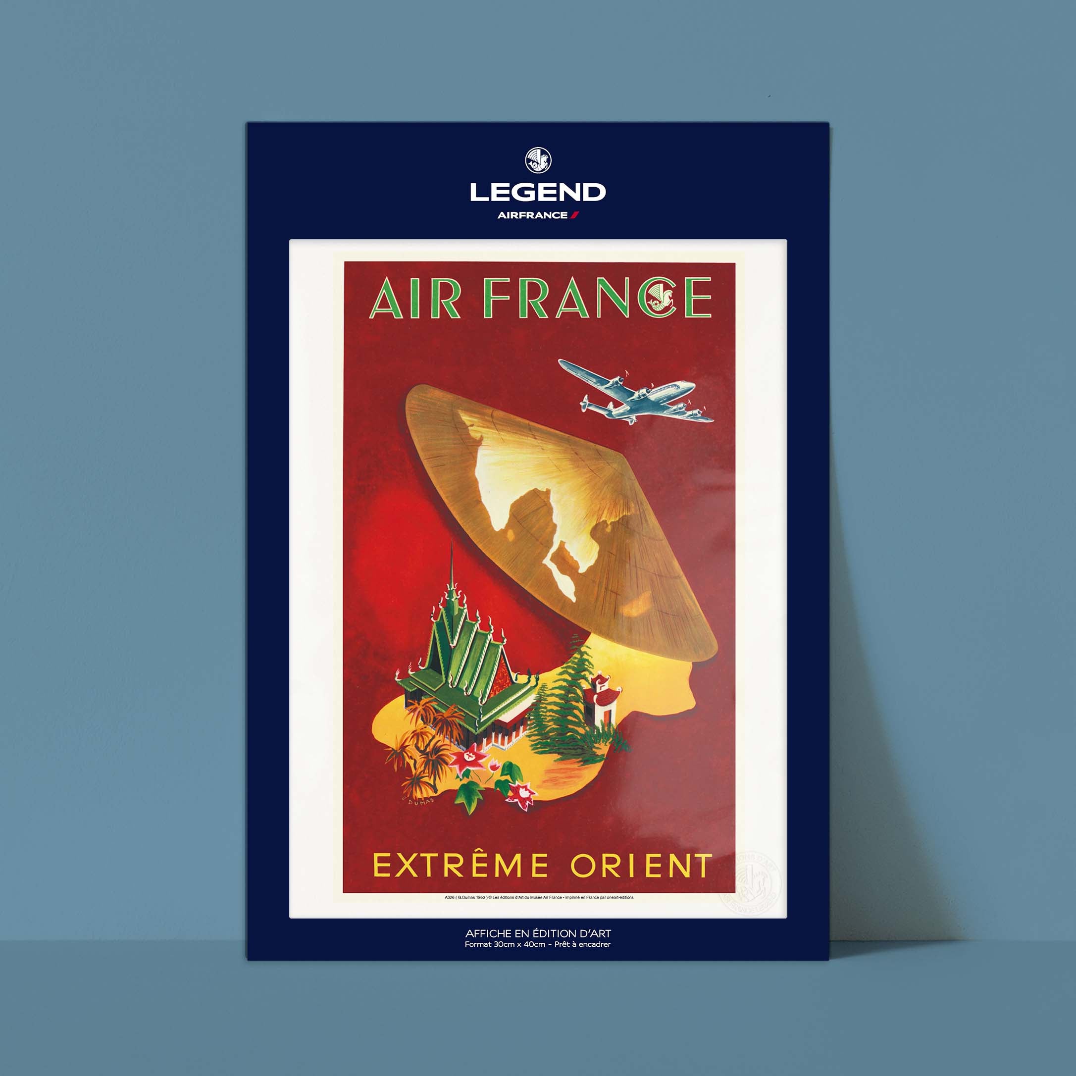 Locandina Air France - Estremo Oriente