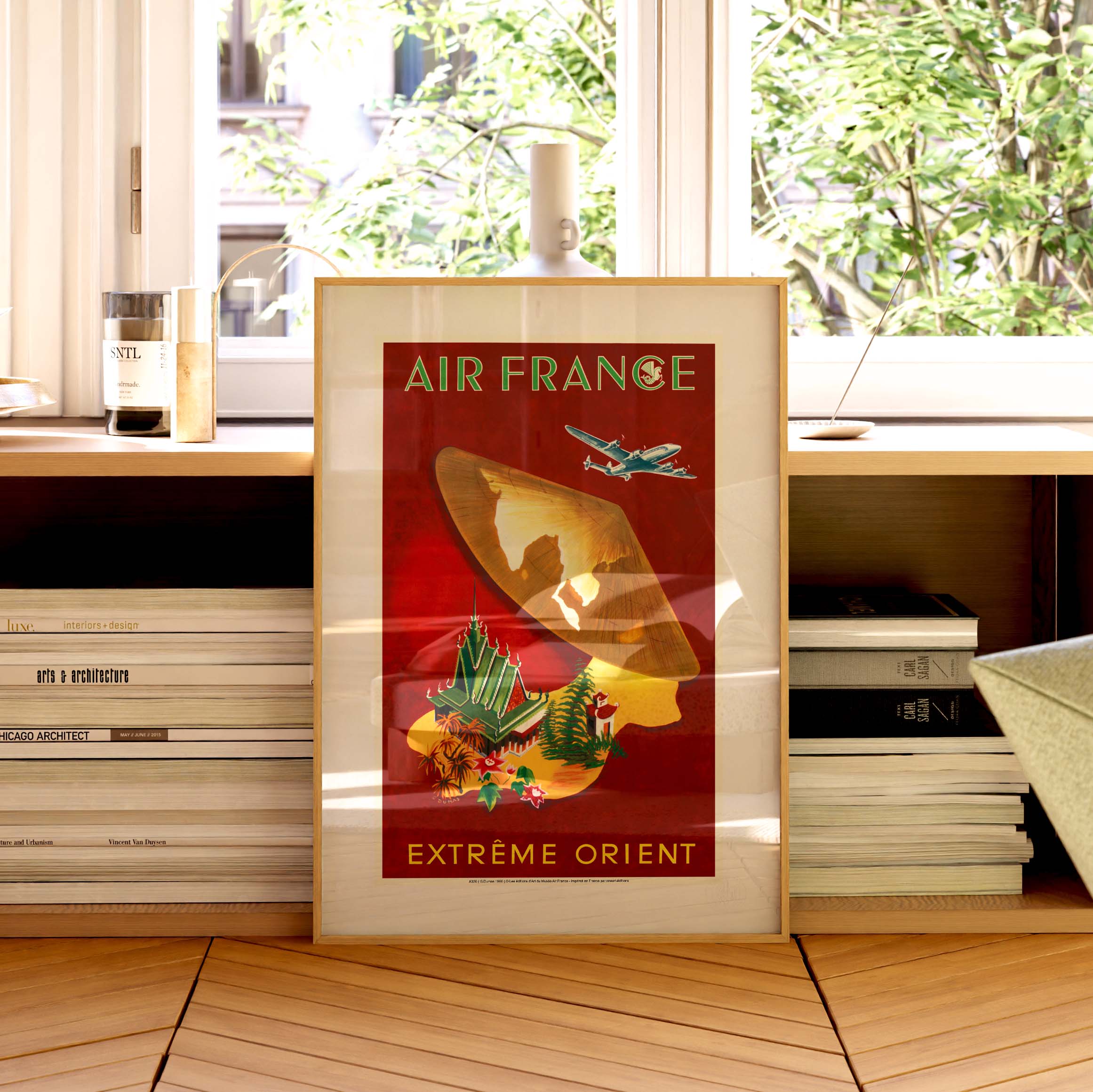 Locandina Air France - Estremo Oriente