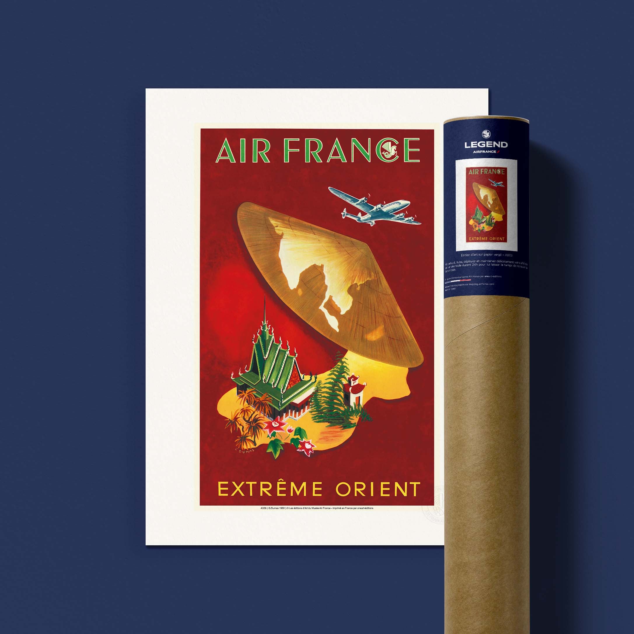 Locandina Air France - Estremo Oriente