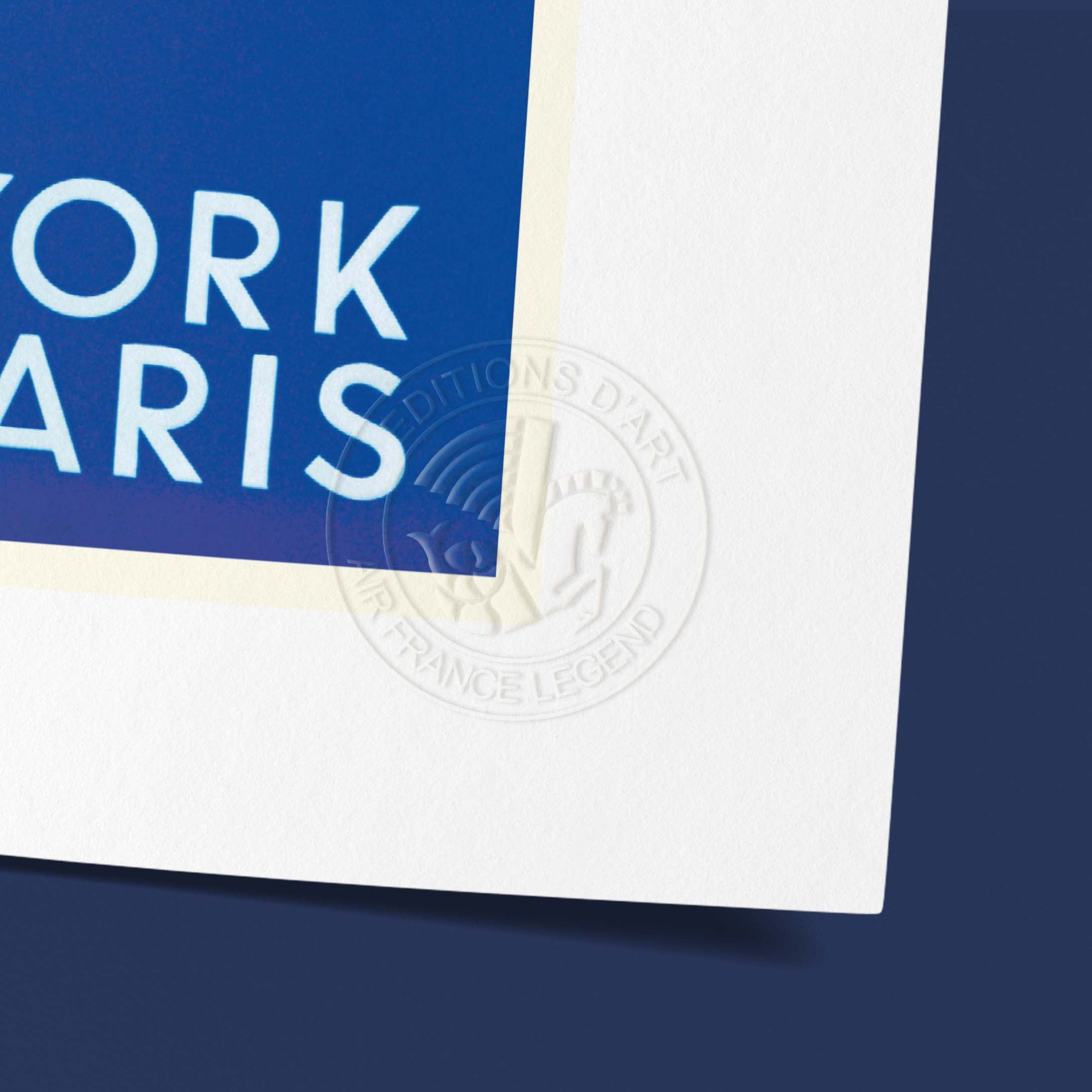 Locandina Air France - Parigi New York - Mappa dell'edificio