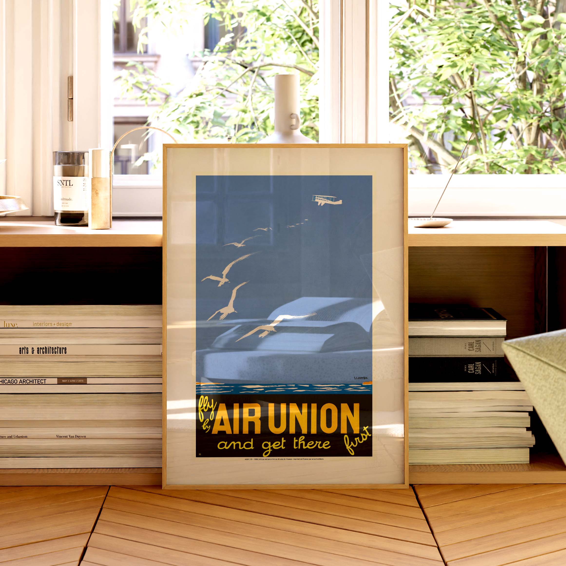 Affiche Air France - Fly by Air Union and get there first