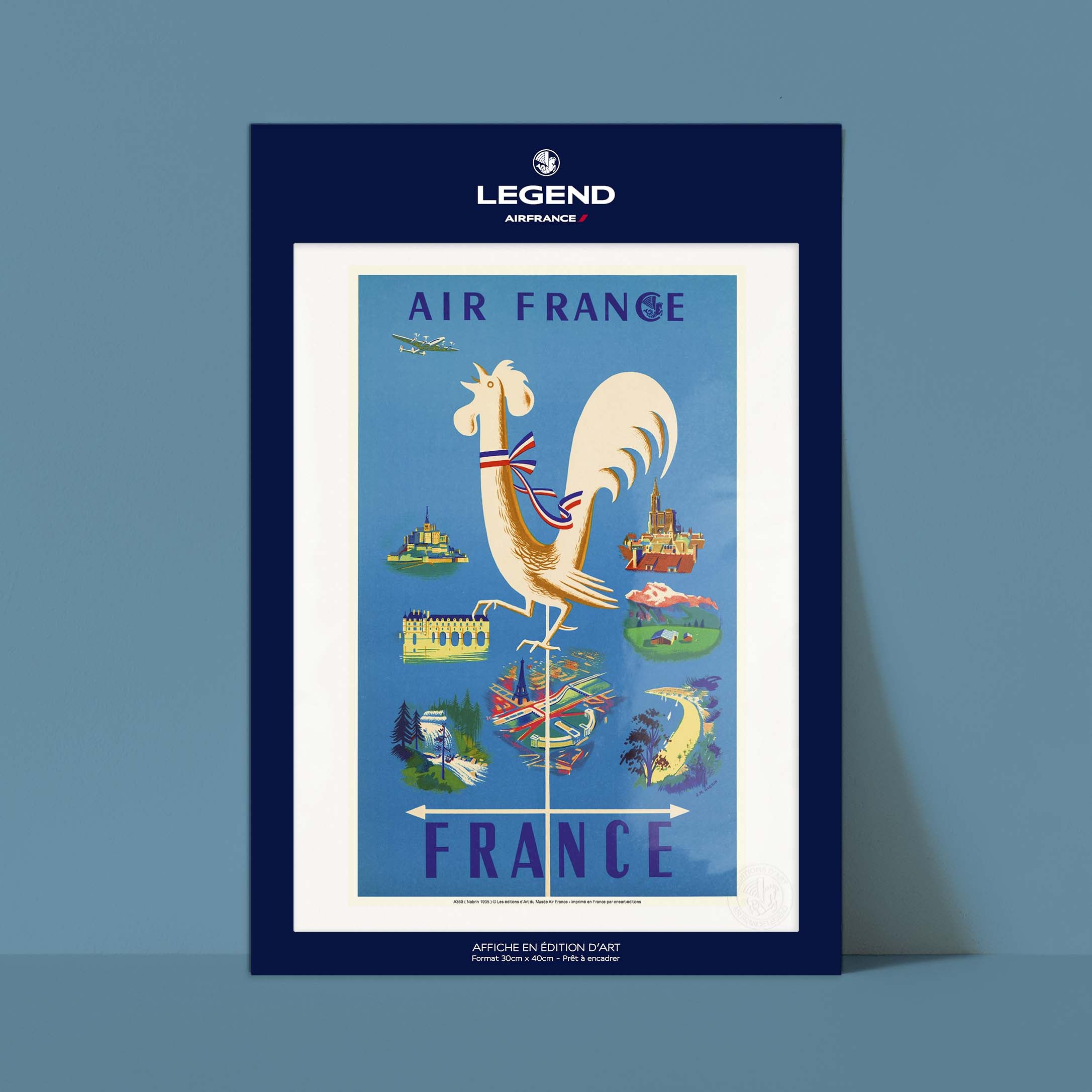 Poster Air France - Francia (Rooster)