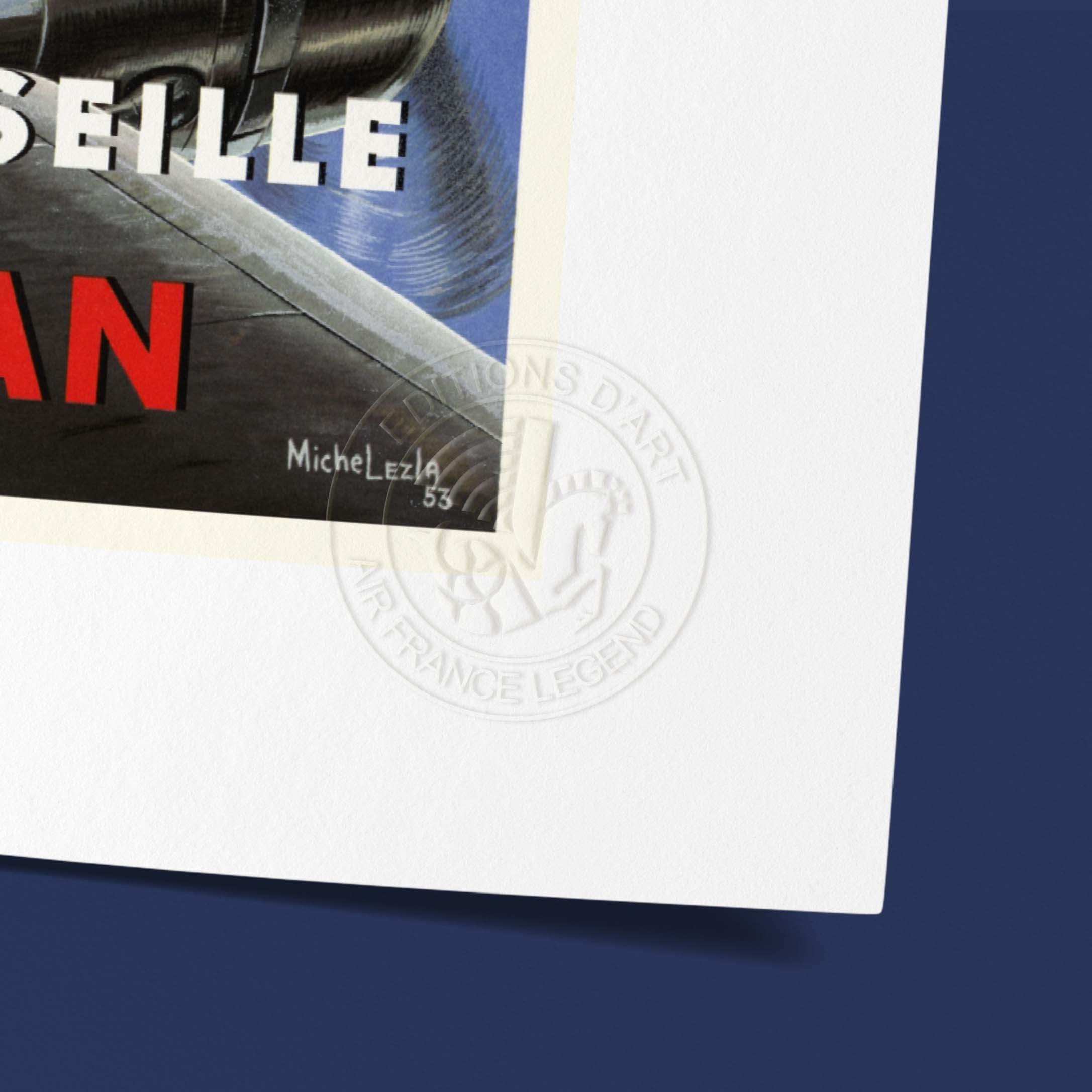 Affiche Air France - PLM pour Alger-Oran