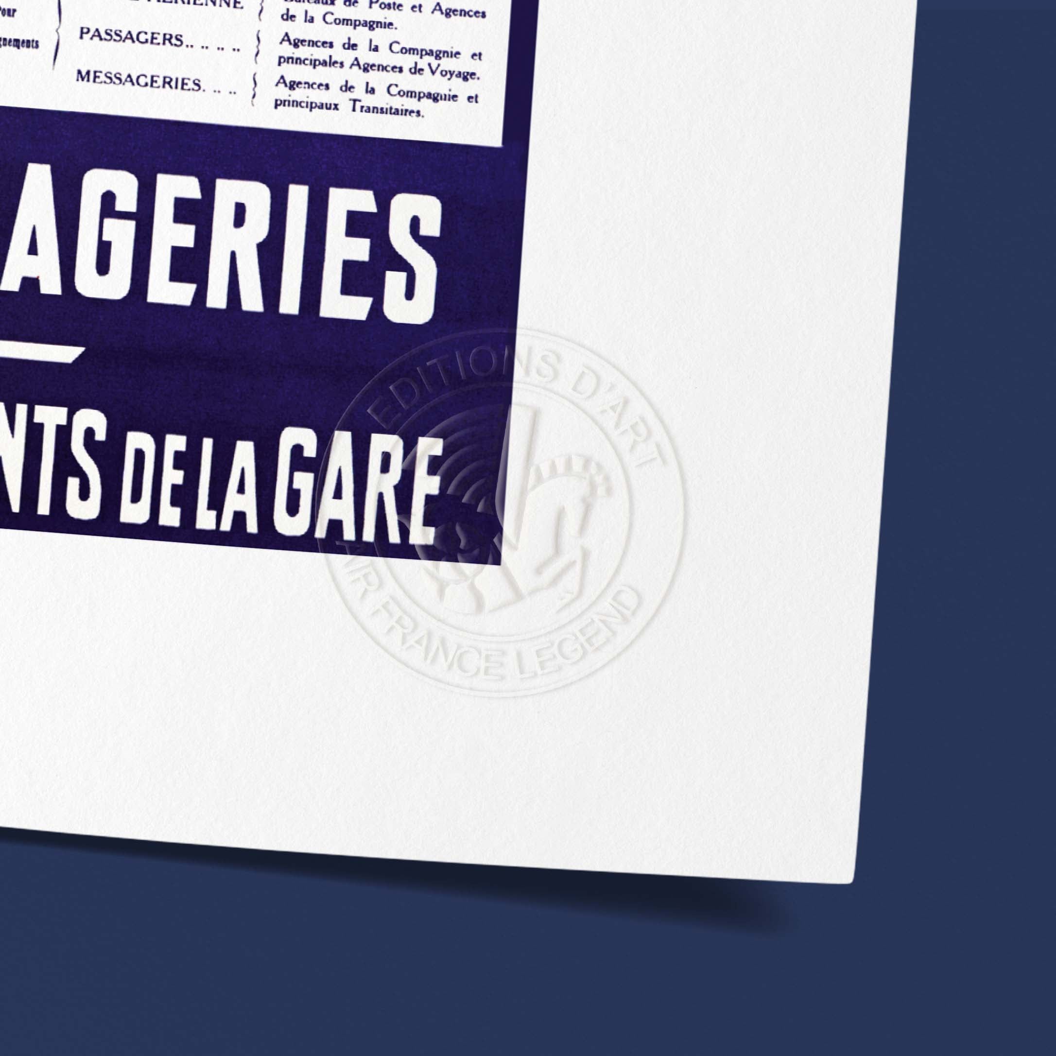 Affiche "Les Imparfaits" Air France - Poste - Passagers - Messageries