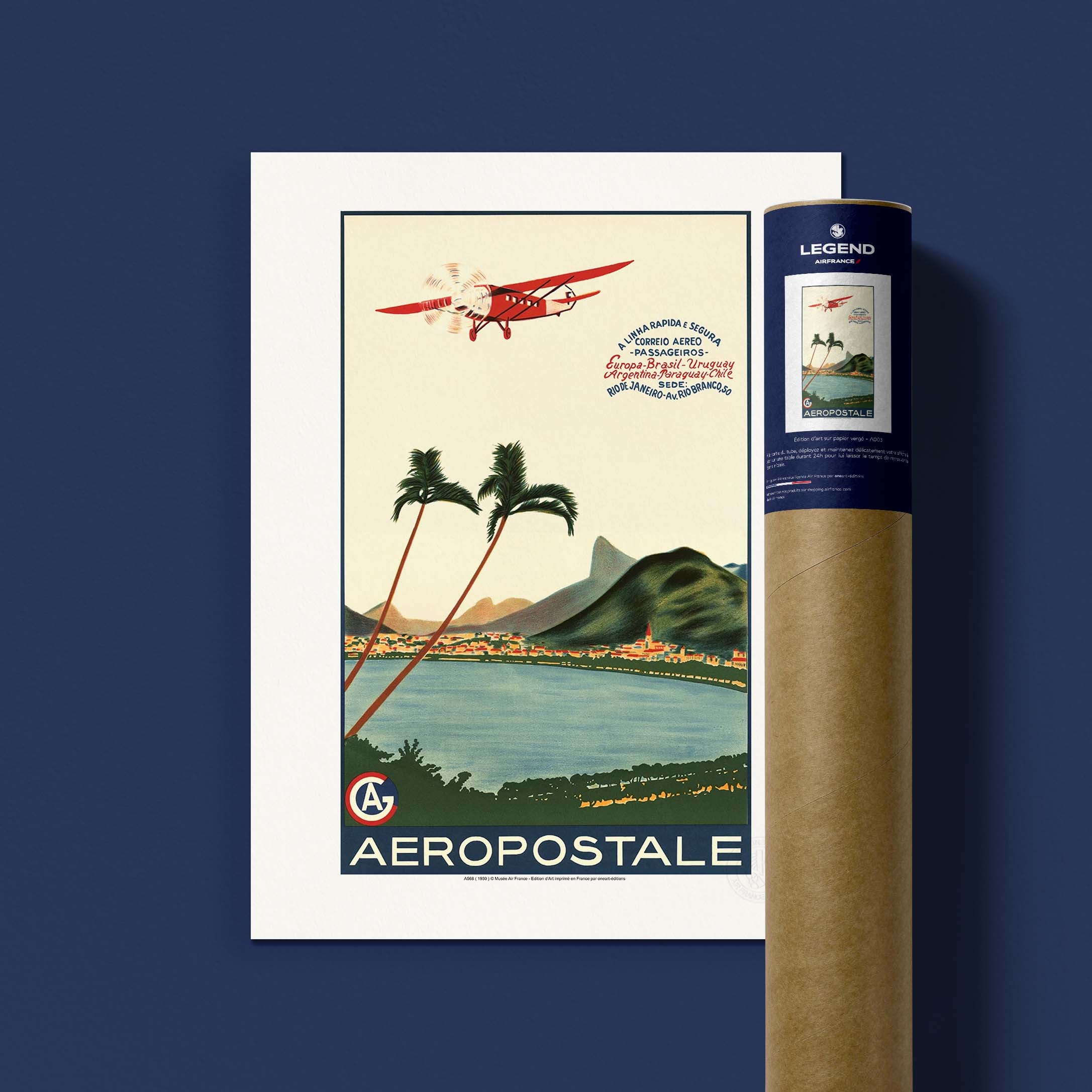 Affiche Air France - A linha rapida e segura