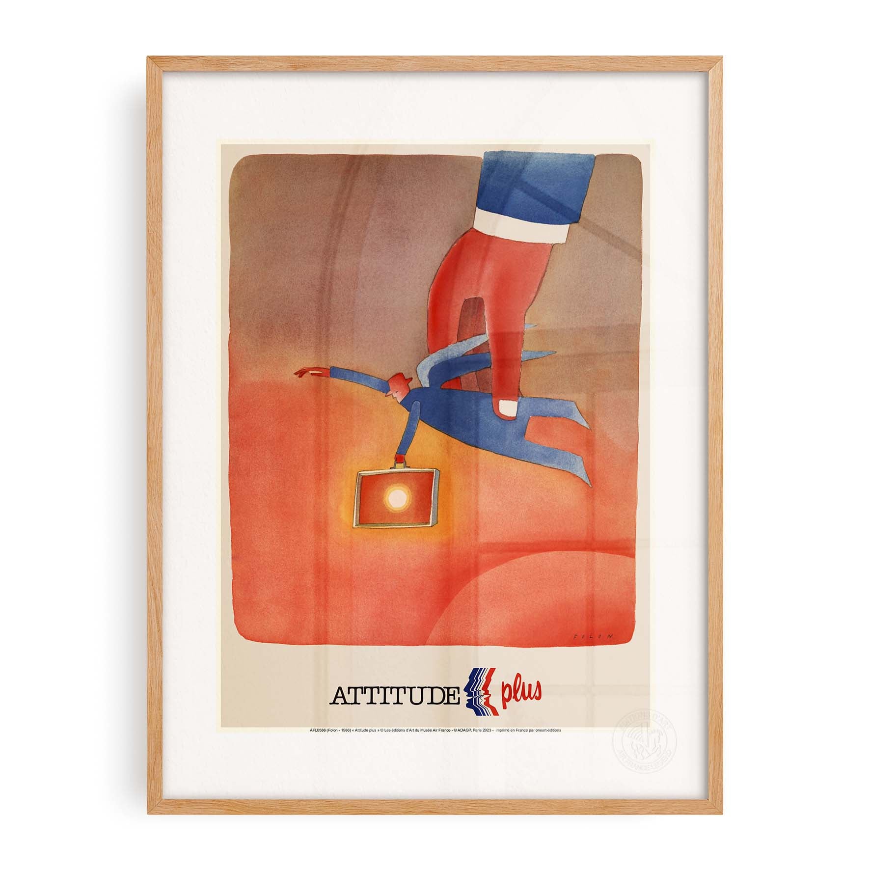 Affiche Air France - Attitude plus