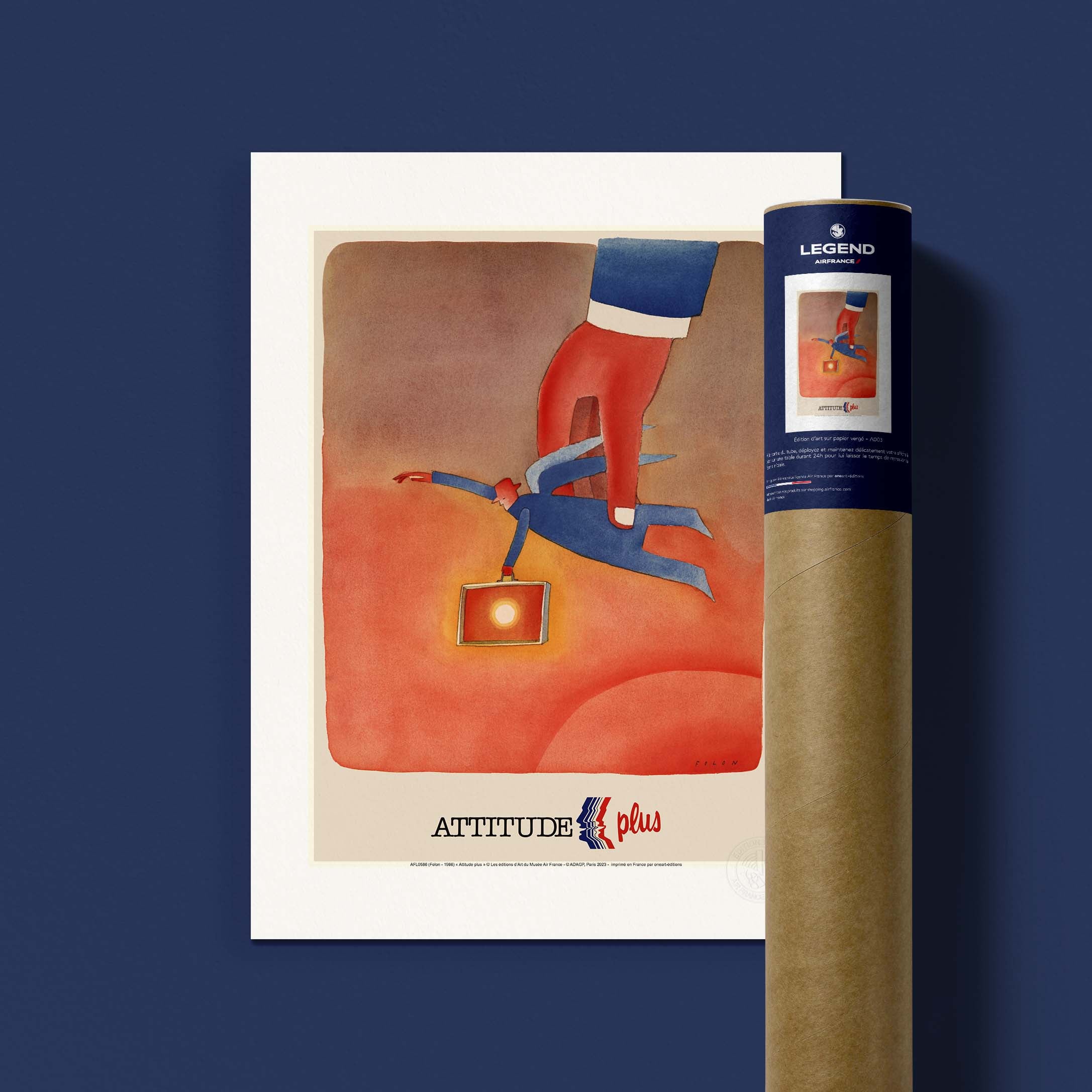 Affiche Air France - Attitude plus