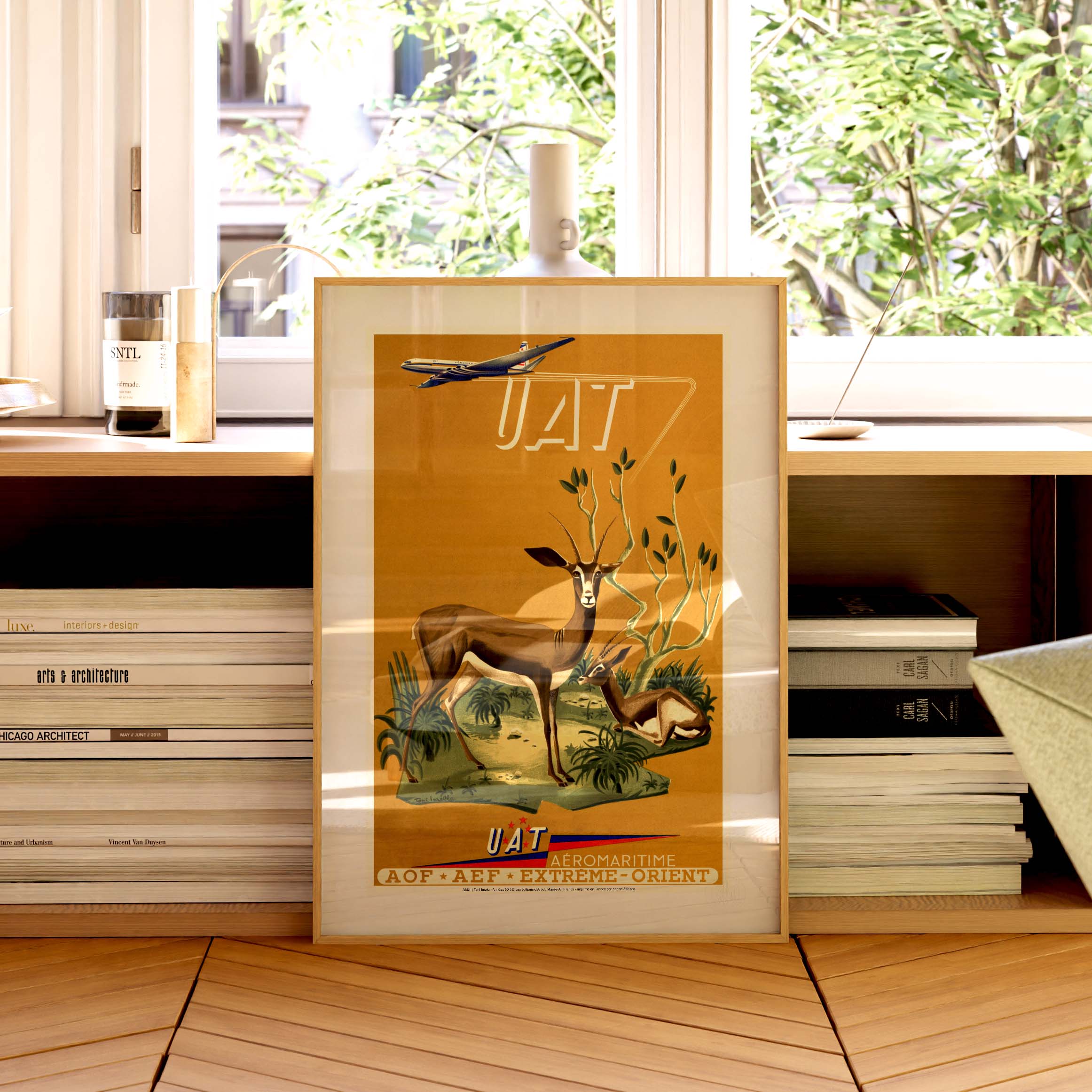 Air France poster - Savane & Antilope (UAT)