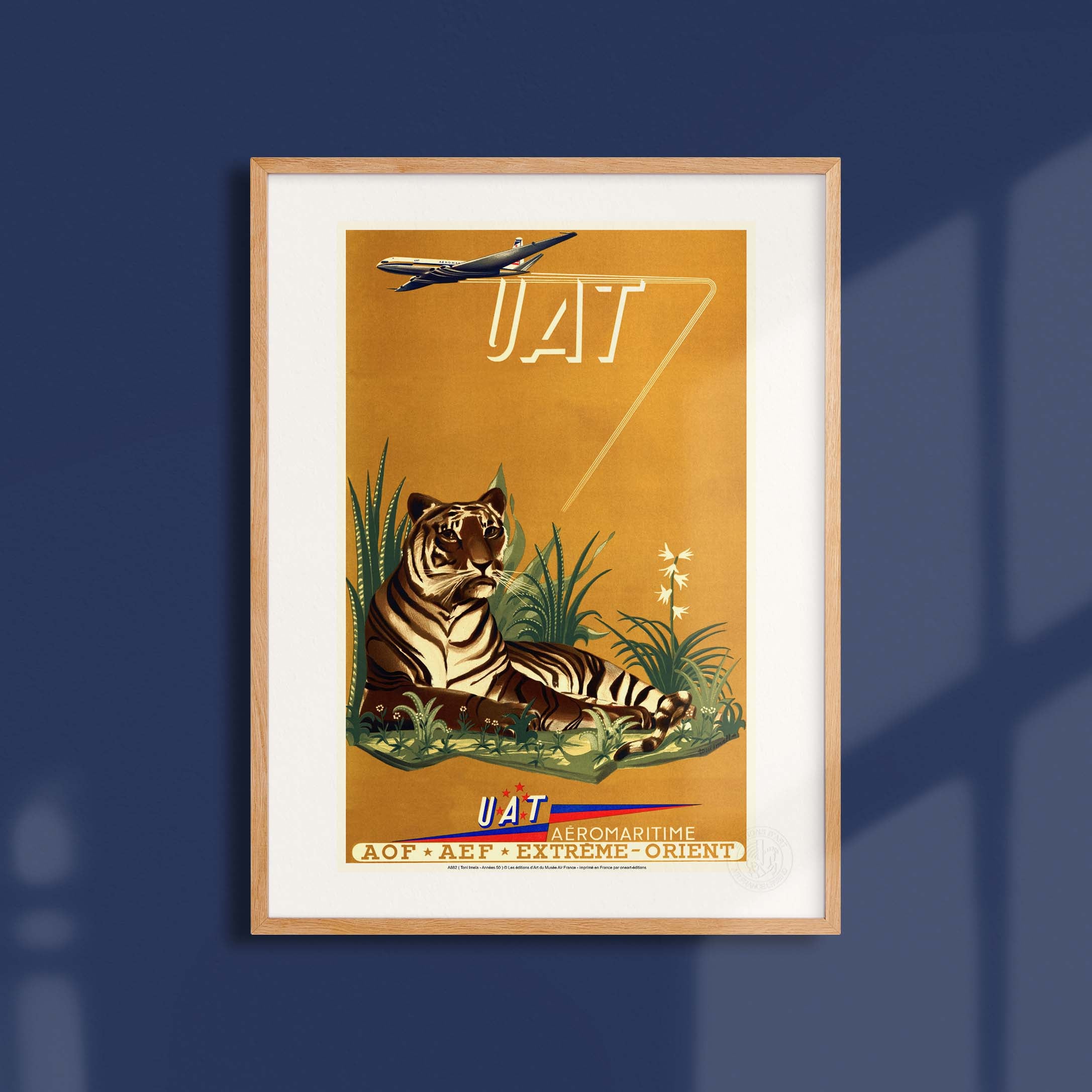 Air France poster - Savane & Tigre (UAT)