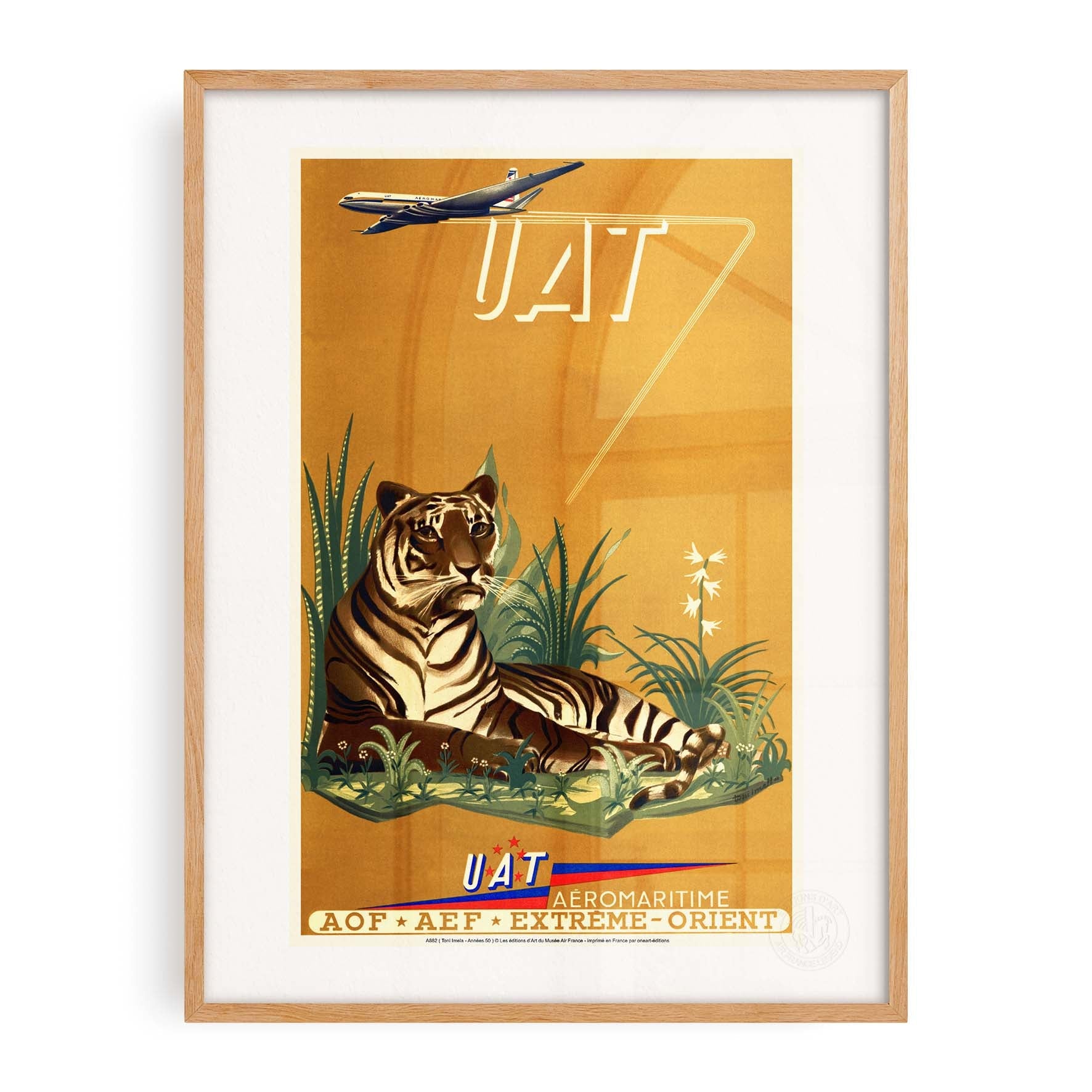 Affiche "Les Imparfaits" Air France - Savane & Tigre (UAT)