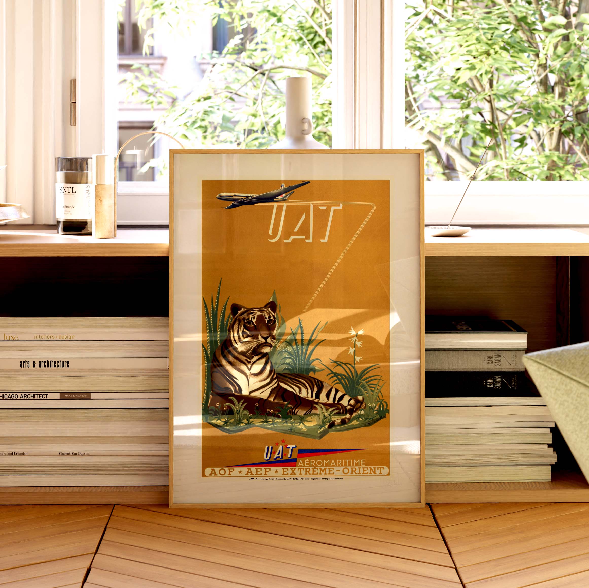 Air France poster - Savane & Tigre (UAT)