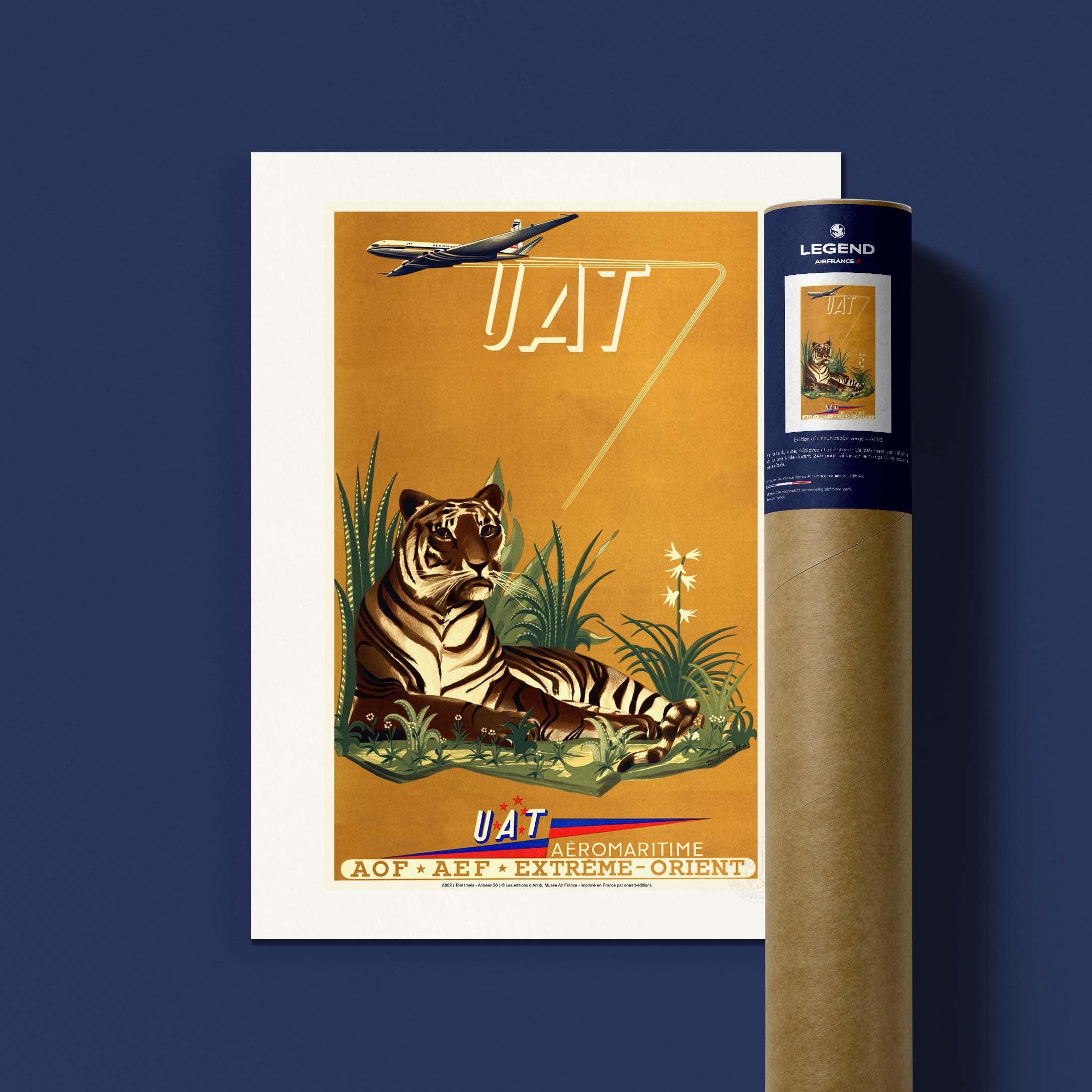 Air France poster - Savane & Tigre (UAT)