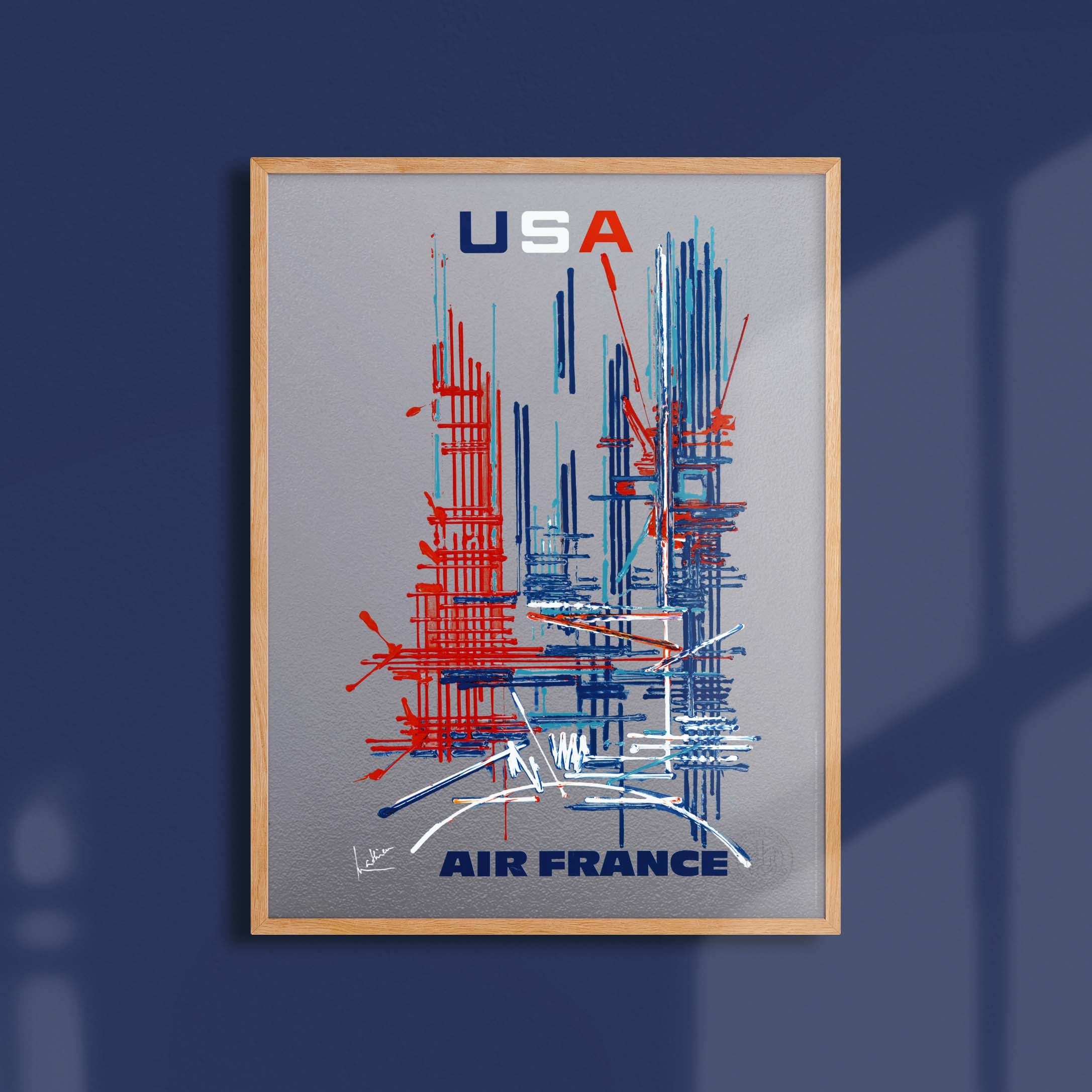 Air France - USA poster by Georges Mathieu