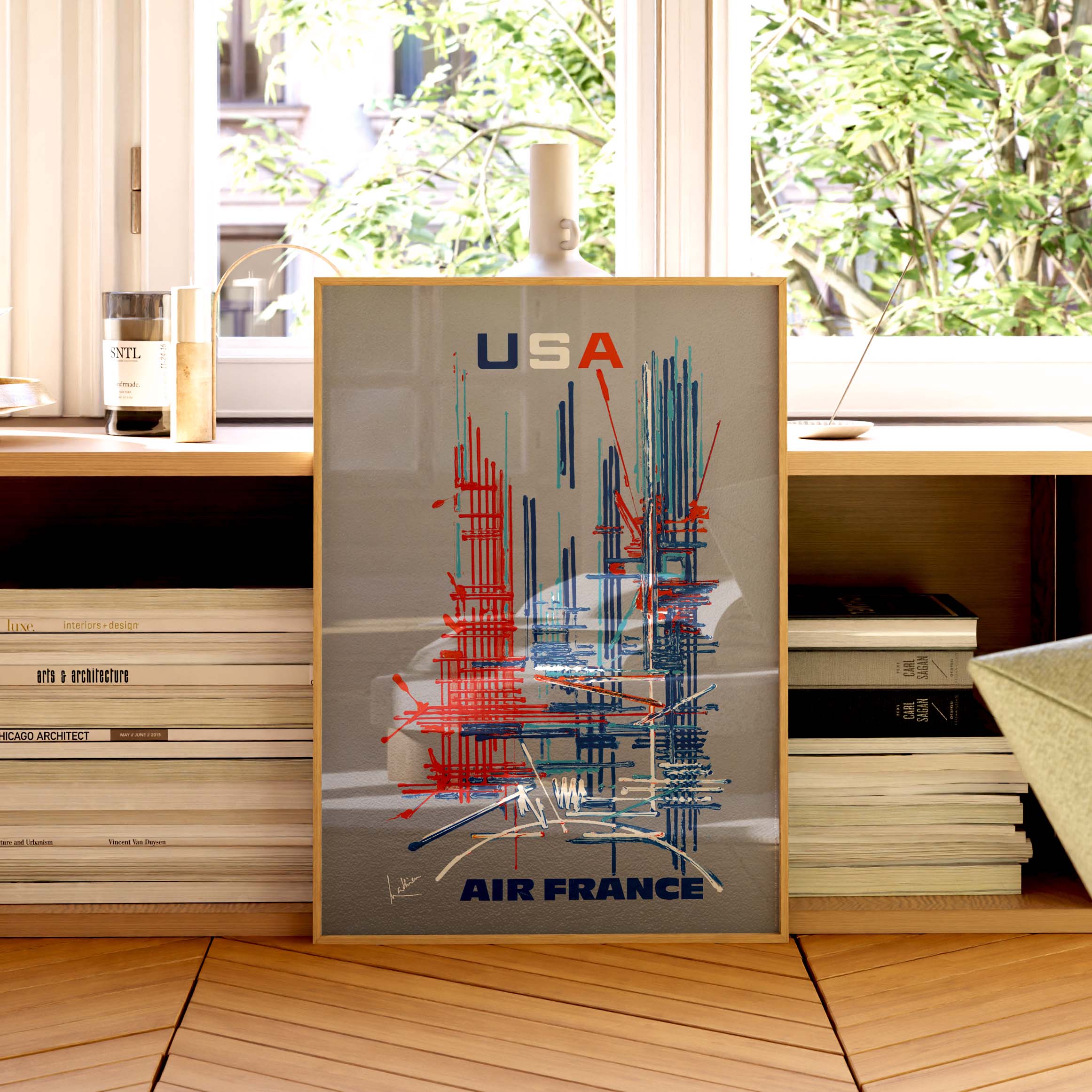 Air France - USA poster by Georges Mathieu