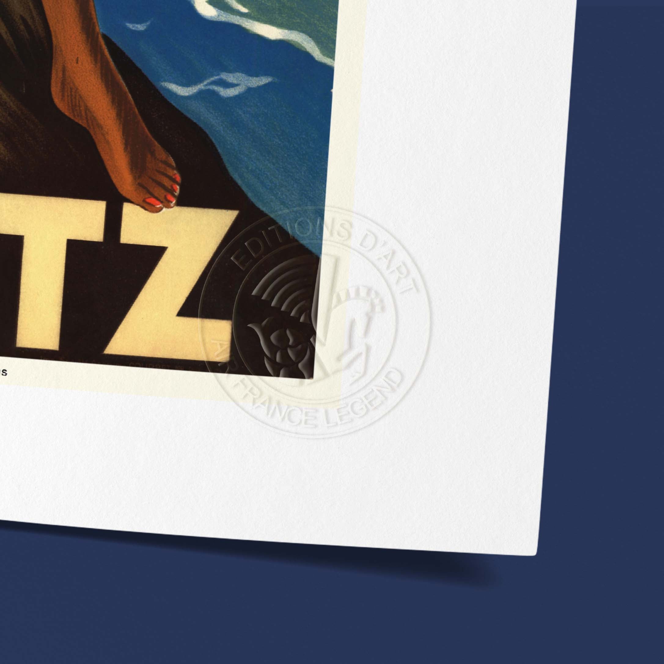 Affiche Air France - Biarritz