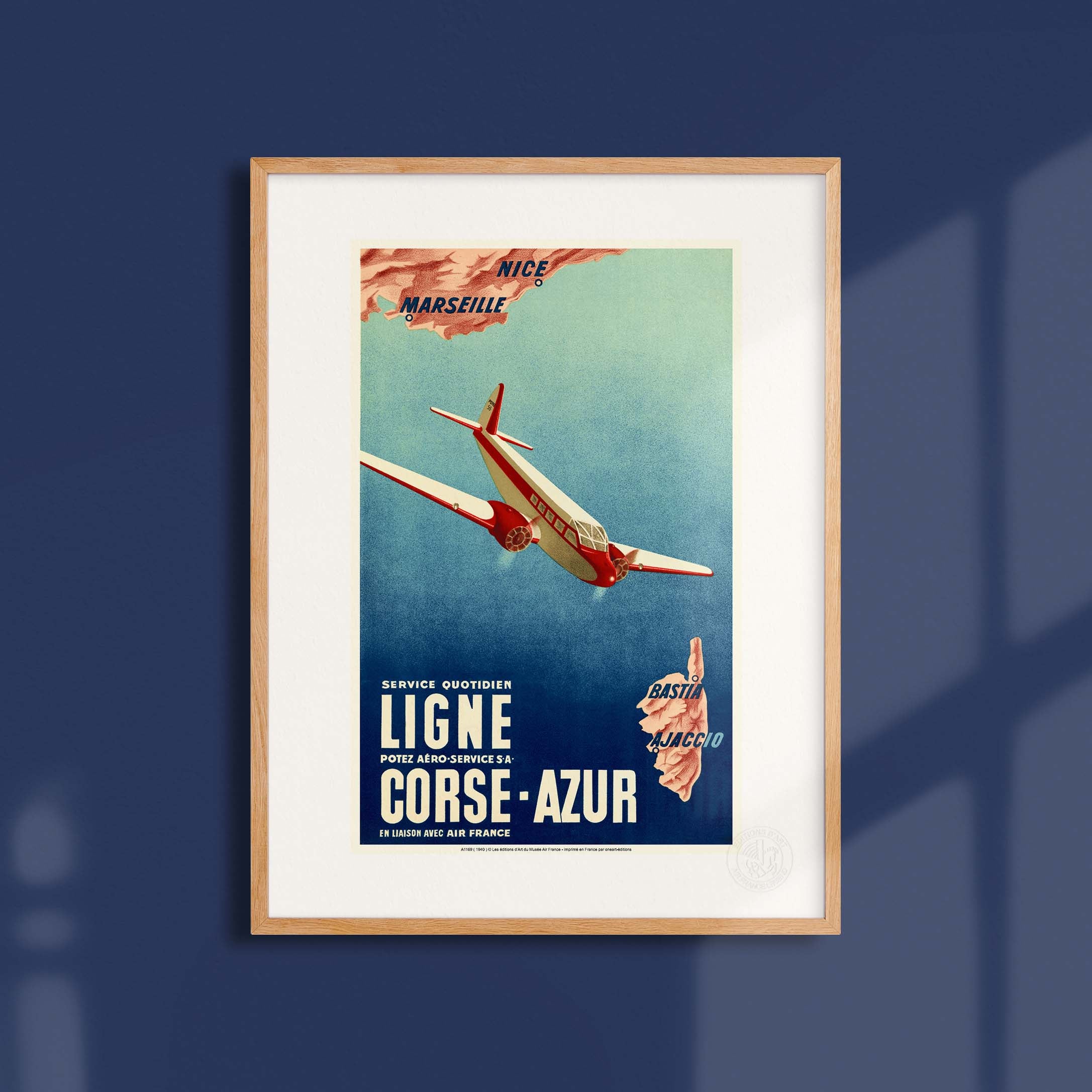 Affiche Air France - Corse Azur