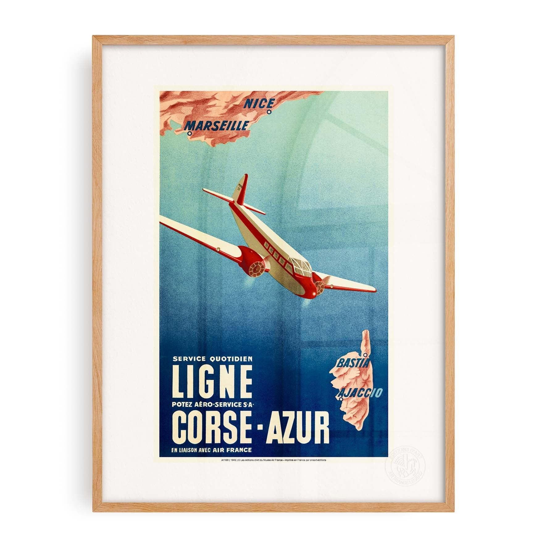 Affiche "Les Imparfaits" Air France - Corse Azur