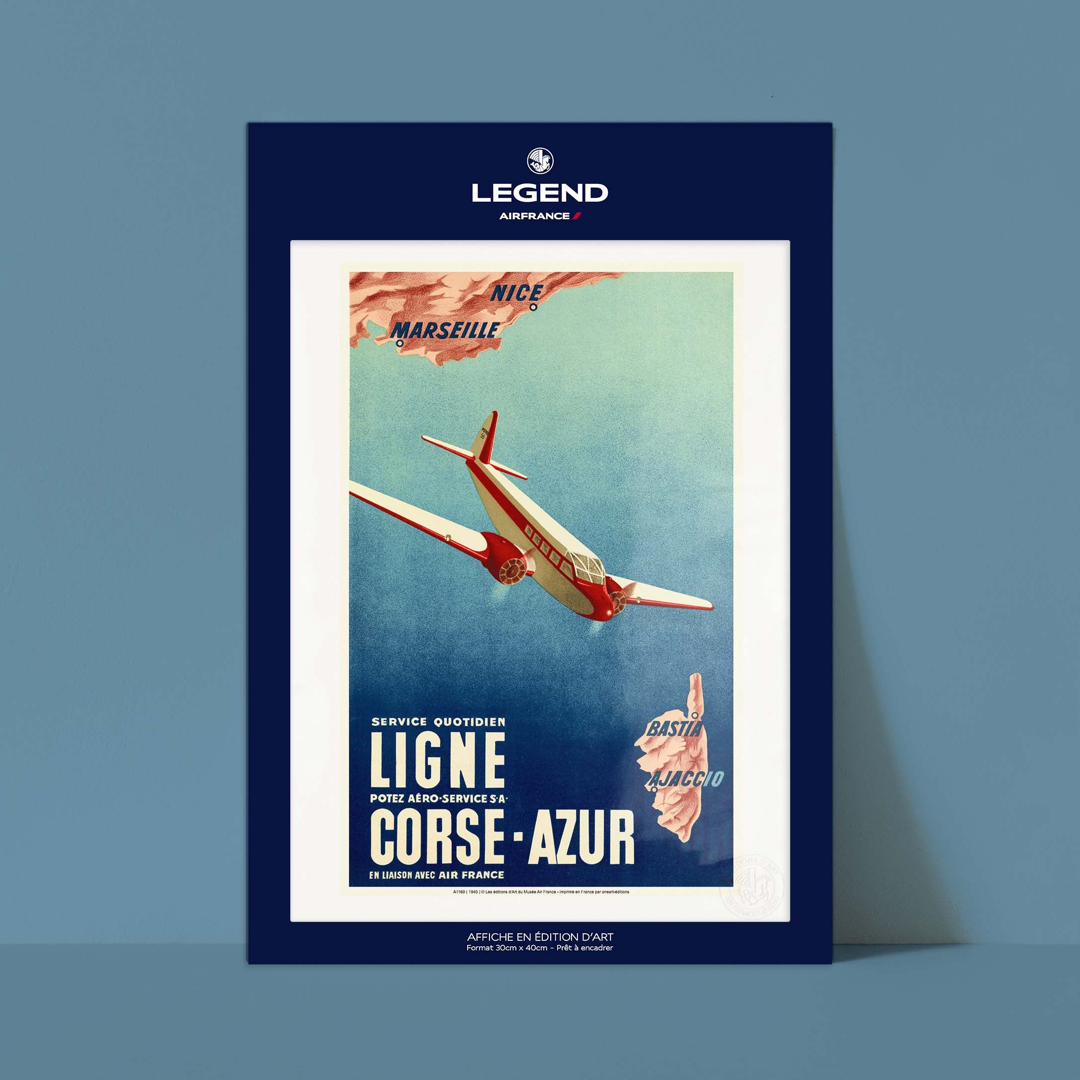 Affiche Air France - Corse Azur