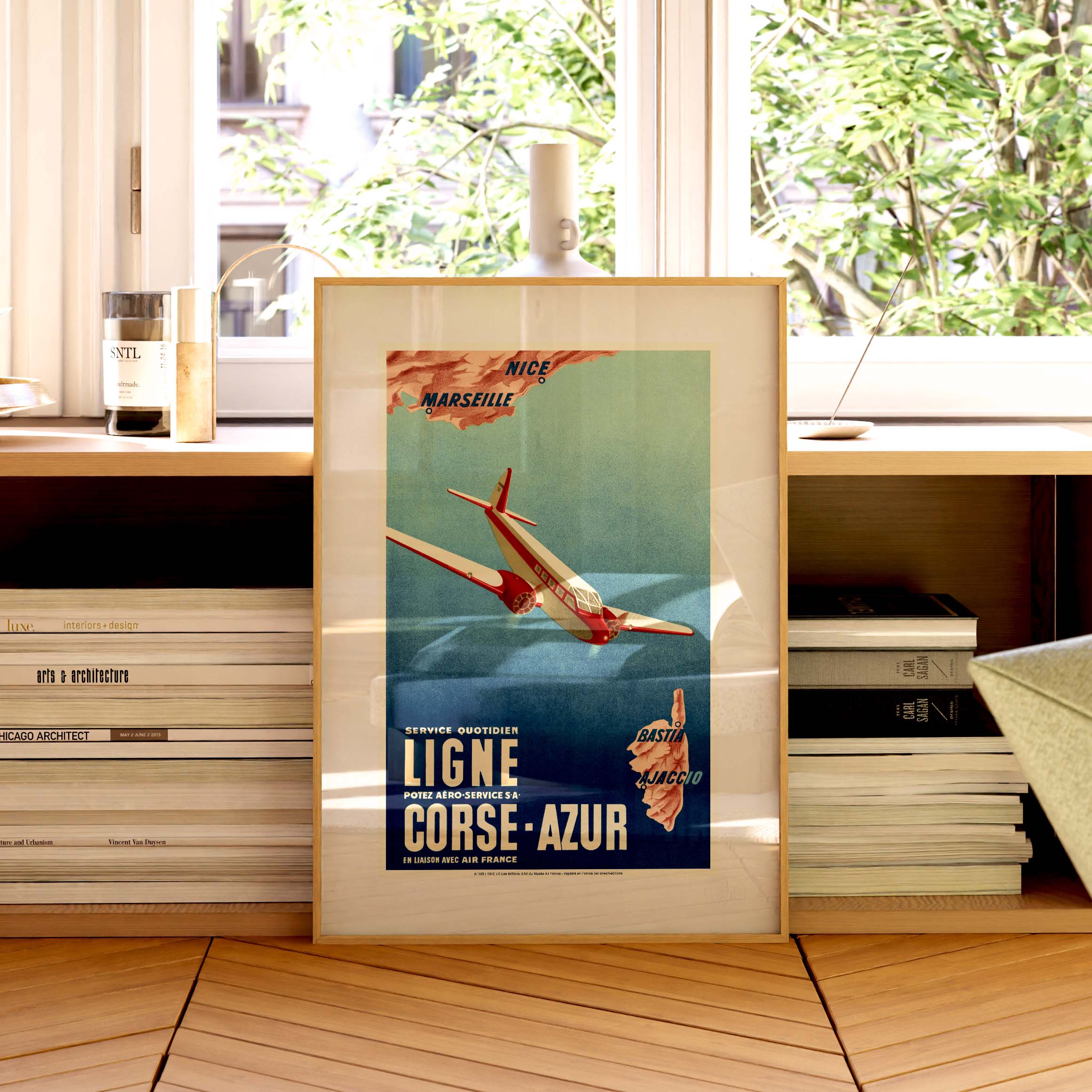 Affiche Air France - Corse Azur