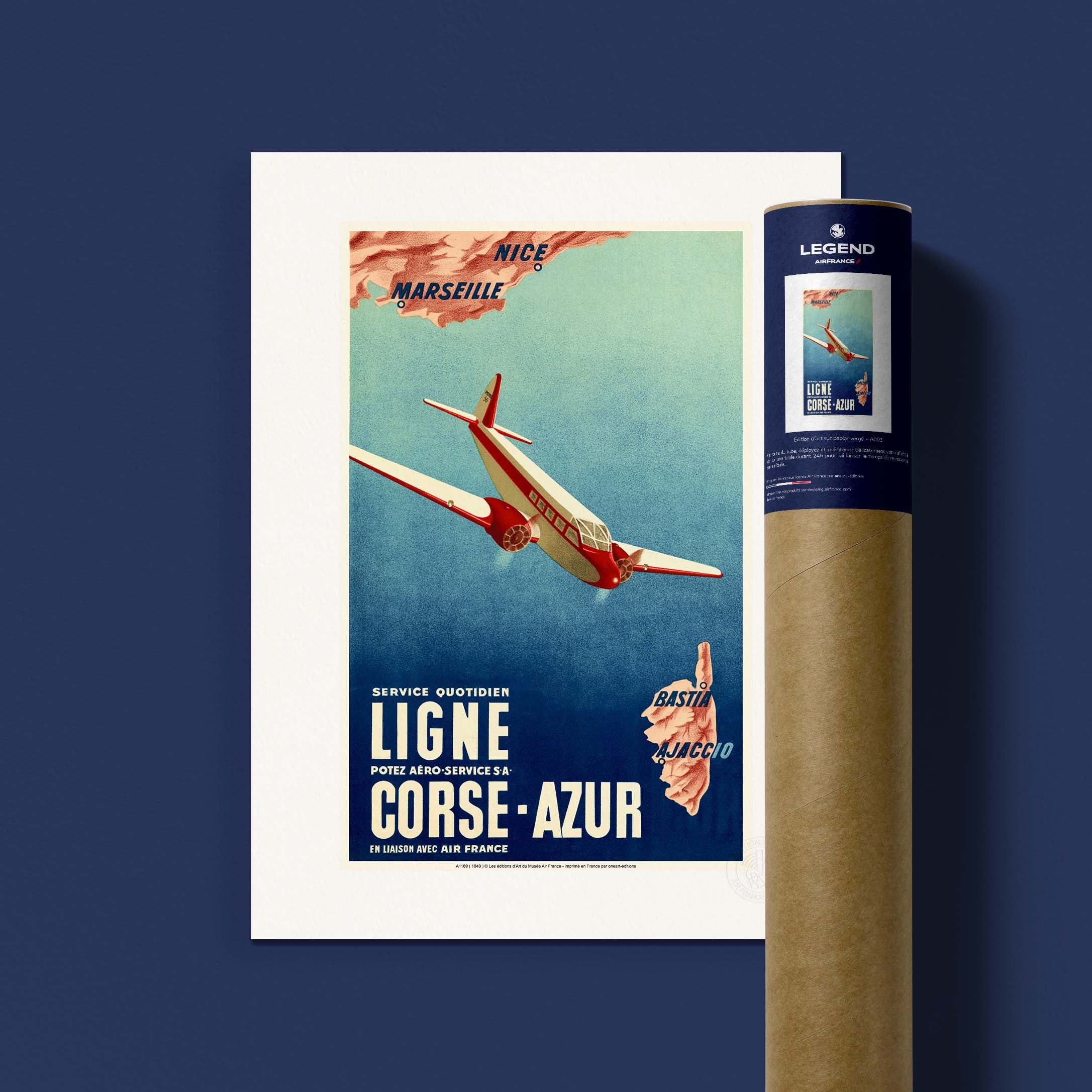 Affiche Air France - Corse Azur